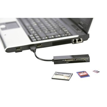 Ednet Speicherkartenleser USB 2 Multi Kartenleser, 4-port (MS, MS PRO, CF-Kartenleser, SD-Kartenslot