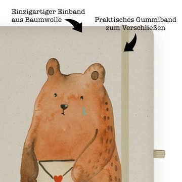 Mr. & Mrs. Panda Notizbuch Bär Liebesbrief - Transparent - Geschenk, Freund, Notizen, Partner, T Mr. & Mrs. Panda, Personalisierbar