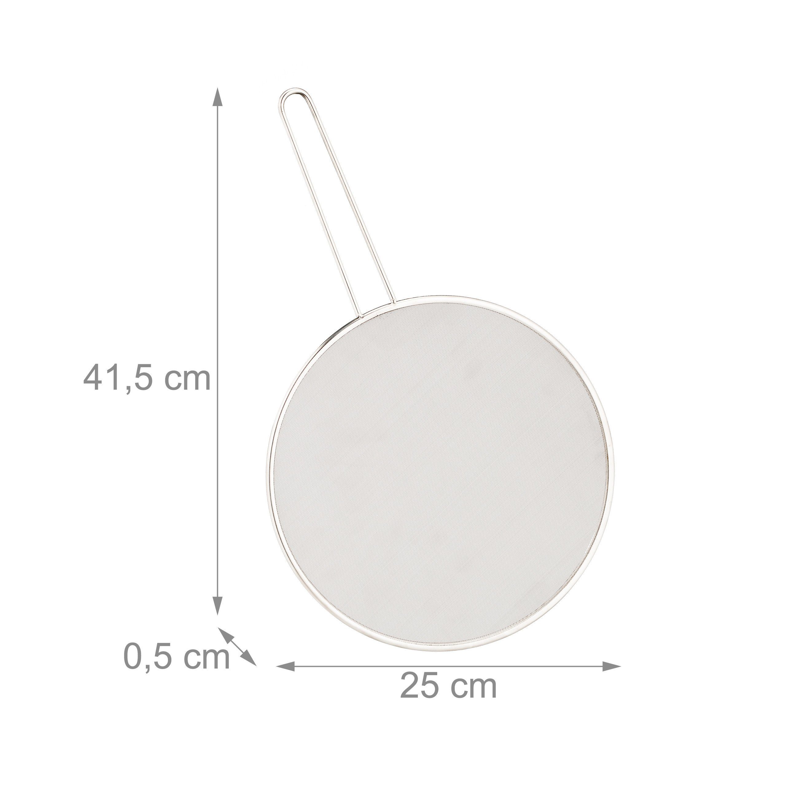 relaxdays Spritzschutzdeckel Spritzschutz für Pfannen im 2er Set, (2-tlg) – Bild 5 von 5
