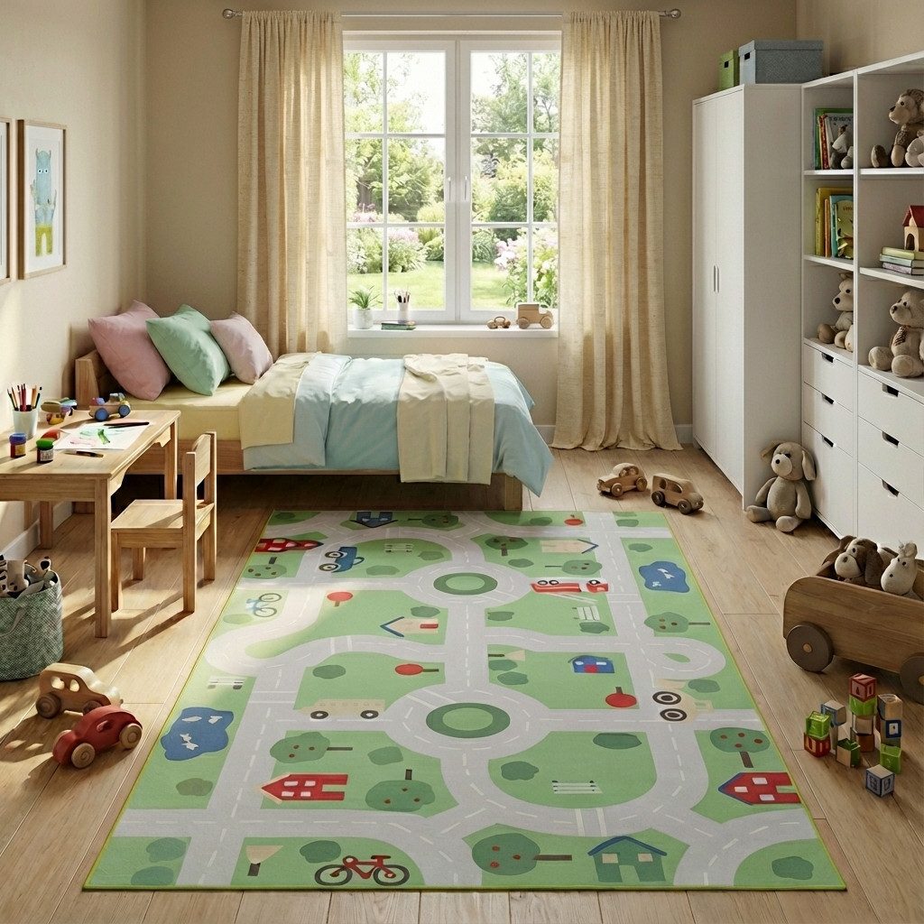Tapiso Kinderteppich SNOOKI, rechteckig, Höhe: 5 mm, Bunter Kinderteppich, weich, robust und leicht zu reinigen