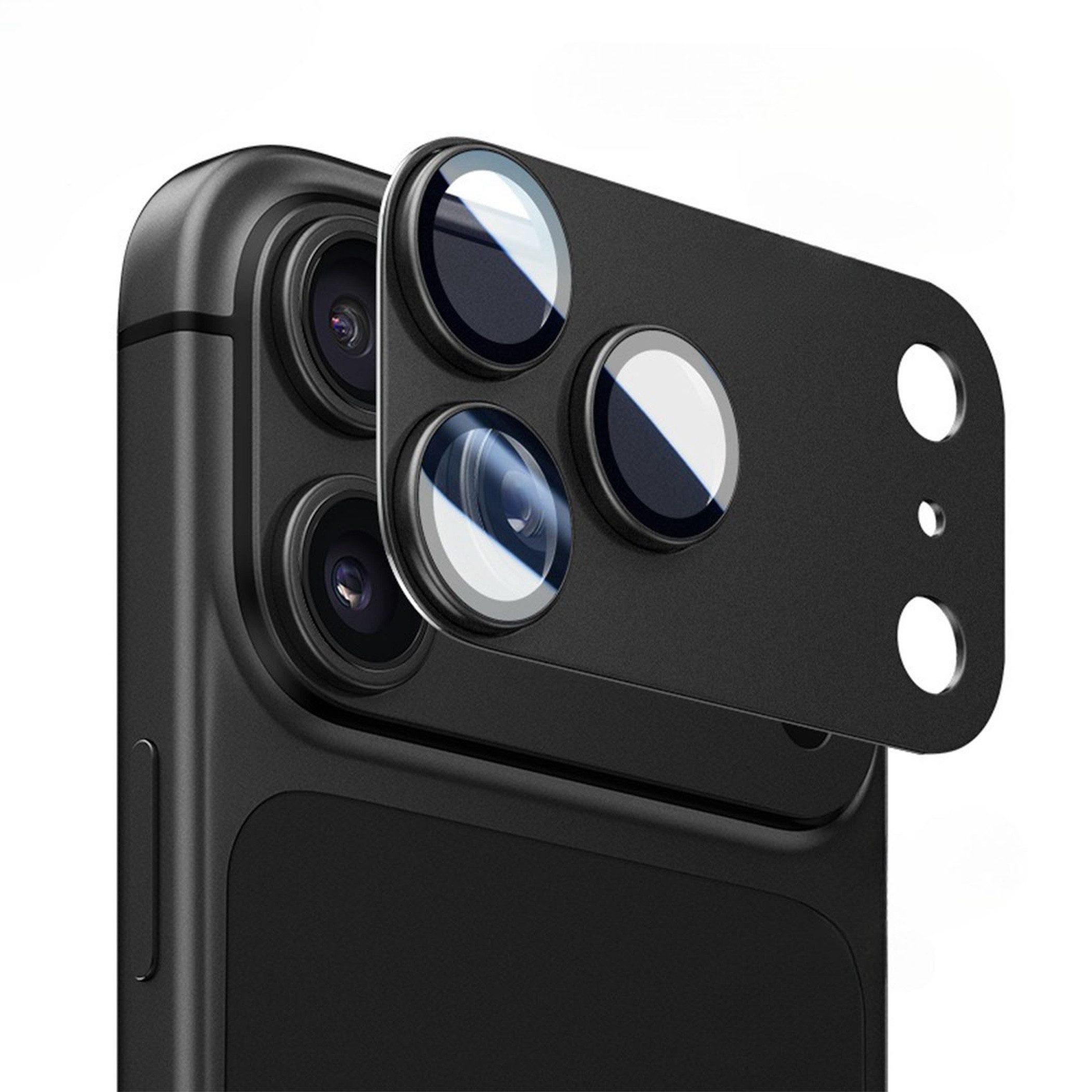 Wigento Kameraschutzglas für Apple iPhone 18 Pro Aluminium Vollabdeckung 9H Linsen Panzerfolie für Apple iPhone 18 Pro, Aluminiumlegierung, hohe Lichtdurchlässigkeit, Anti-Fingerprint