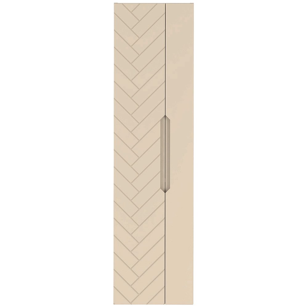 Lomadox Badkommode ANGERA-140, Badezimmerschrank Gäste WC Schrank 35 cm breit modern in kaschmir