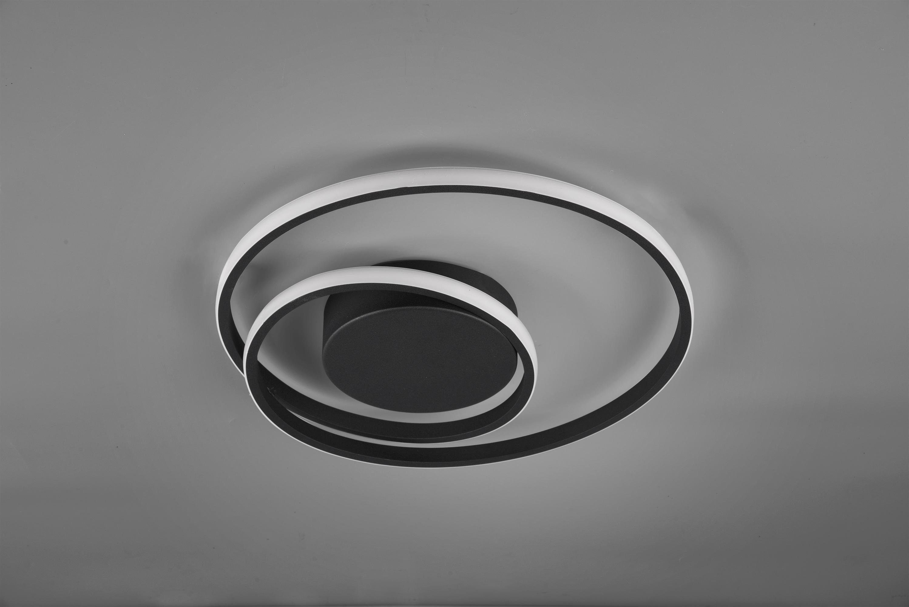 Reality Leuchten LED Deckenleuchte Zibal, Dimmfunktion, LED fest integriert, Warmweiß, Switch Dimmer, dimmbar über Wandschalter (100%/50%/25), Wohnzimmer