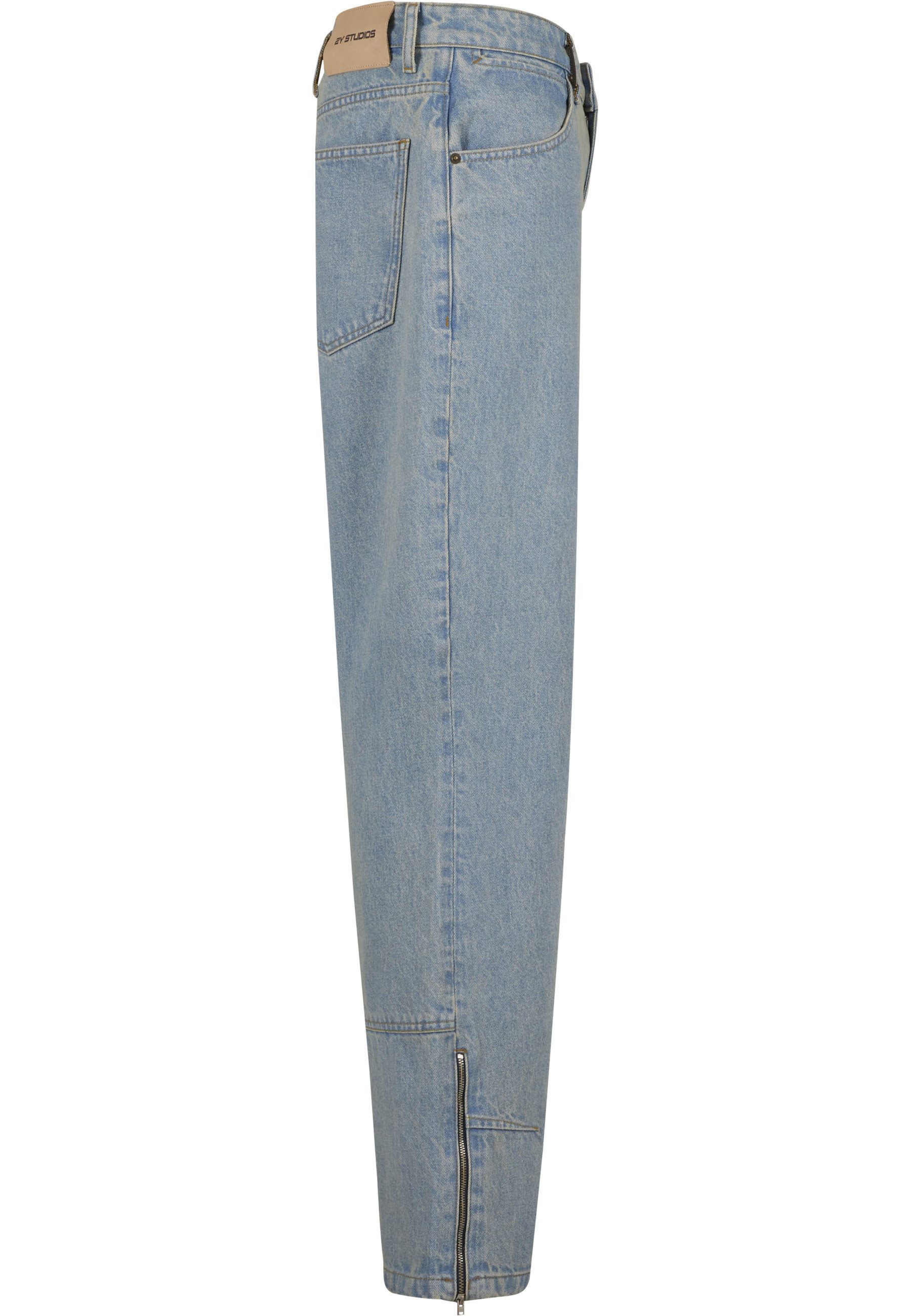 2Y Studios Bequeme Jeans 2Y Studios Neal Zipper Baggy Jeans