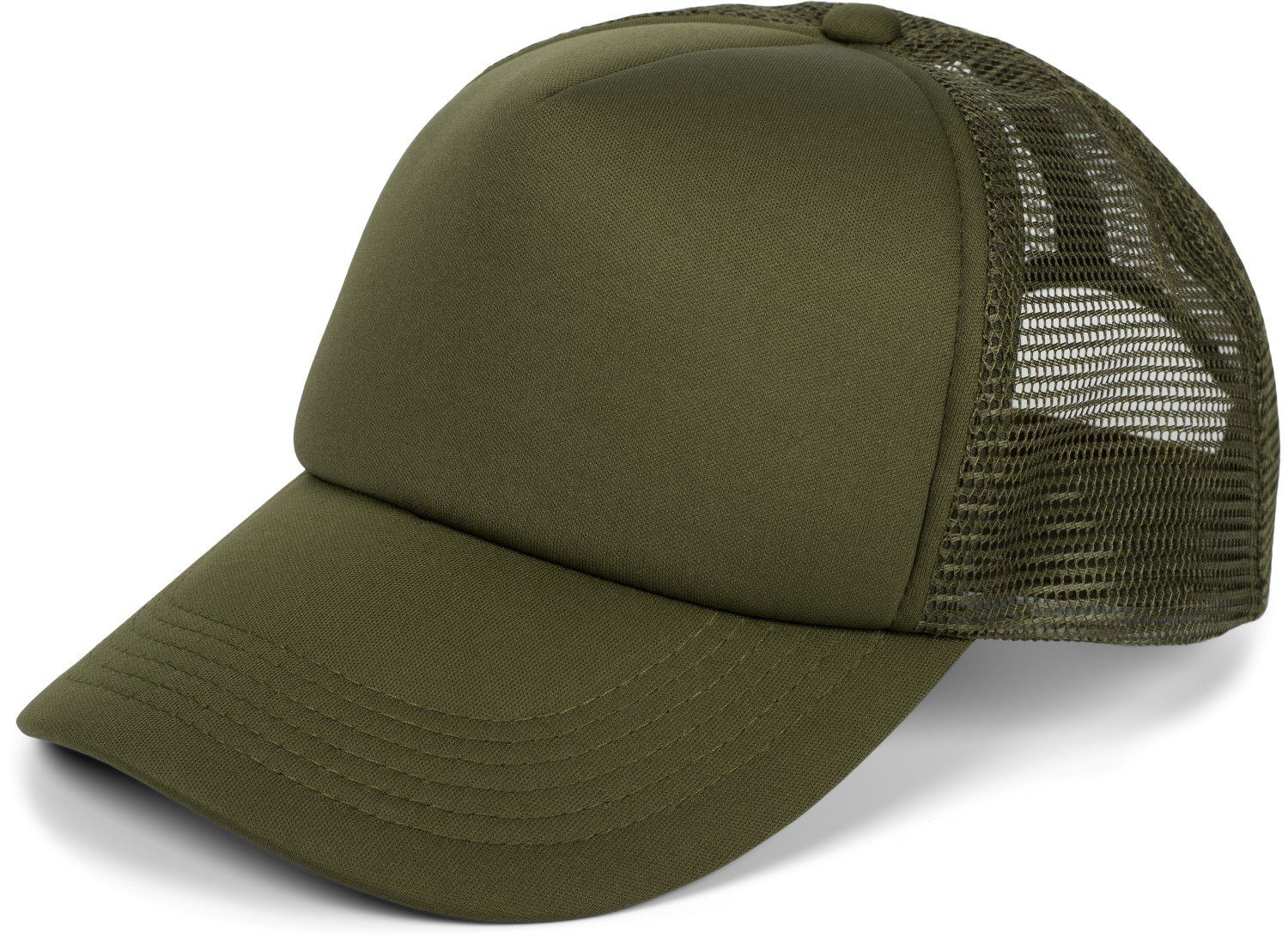 Cap Mesh Cap styleBREAKER Trucker Dunkeloliv 5-Panel (1-St)