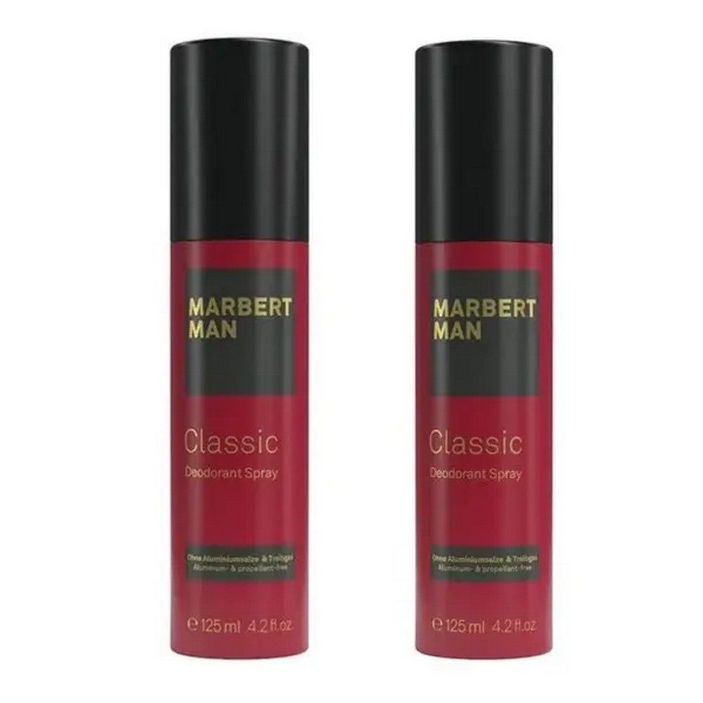 Marbert Deo-Spray Man Classic Natural 2 x 125ml neu Etikett zerkratzt
