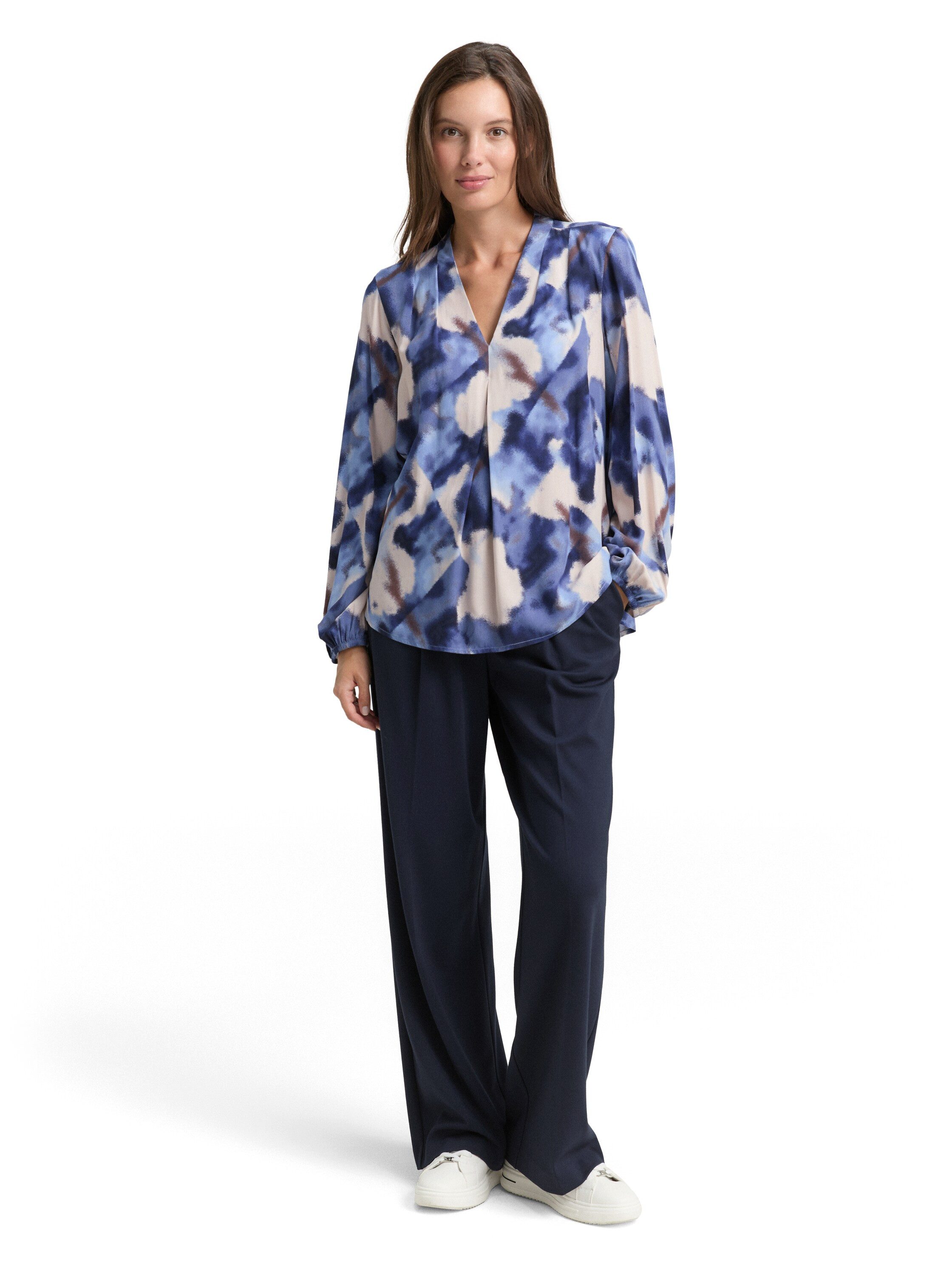 TOM TAILOR Klassische Bluse mit All-Over Print