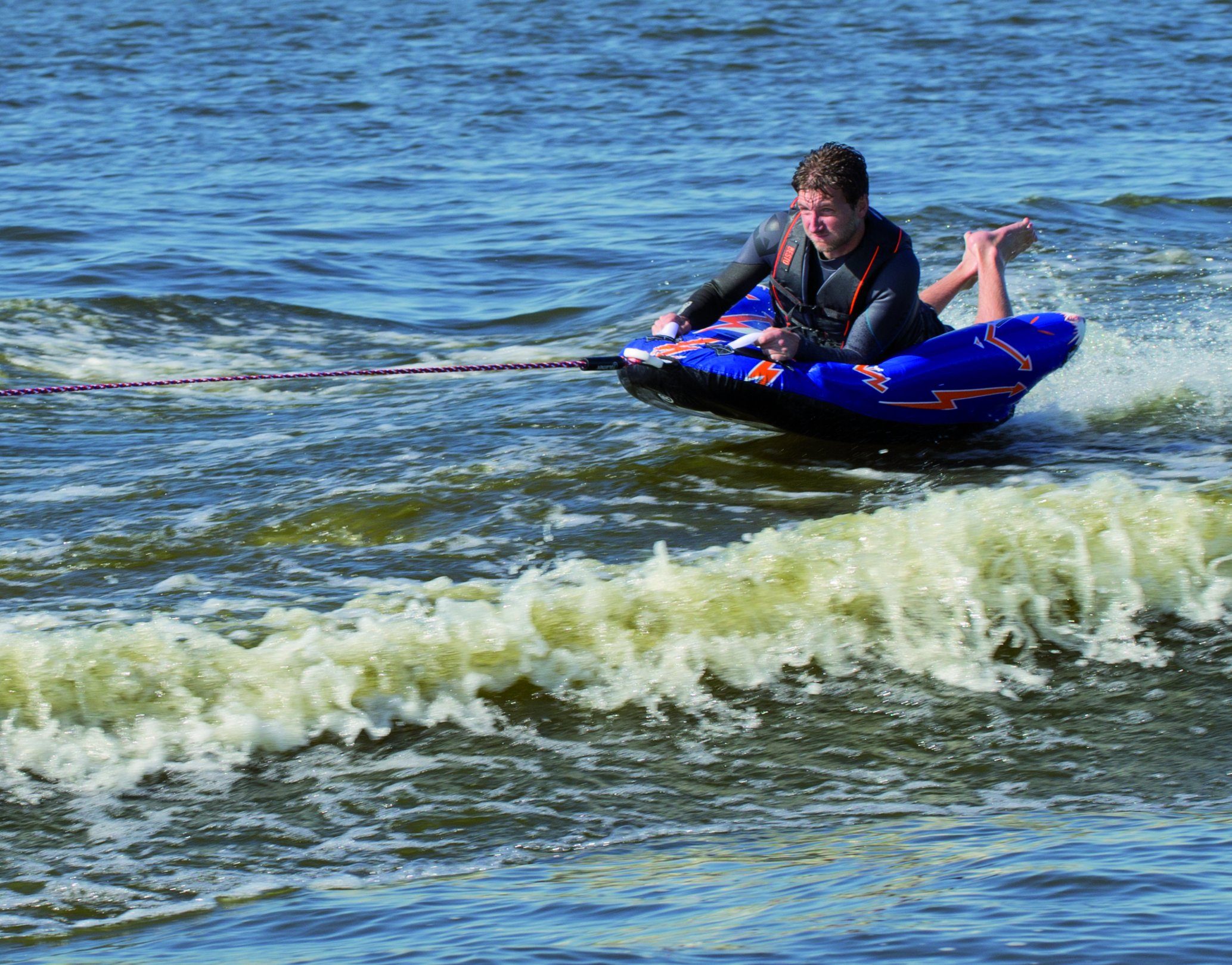 FunTube (1 1 tlg) Bodyboard Schleppring Person, für Lightning Wassersport Nautilo