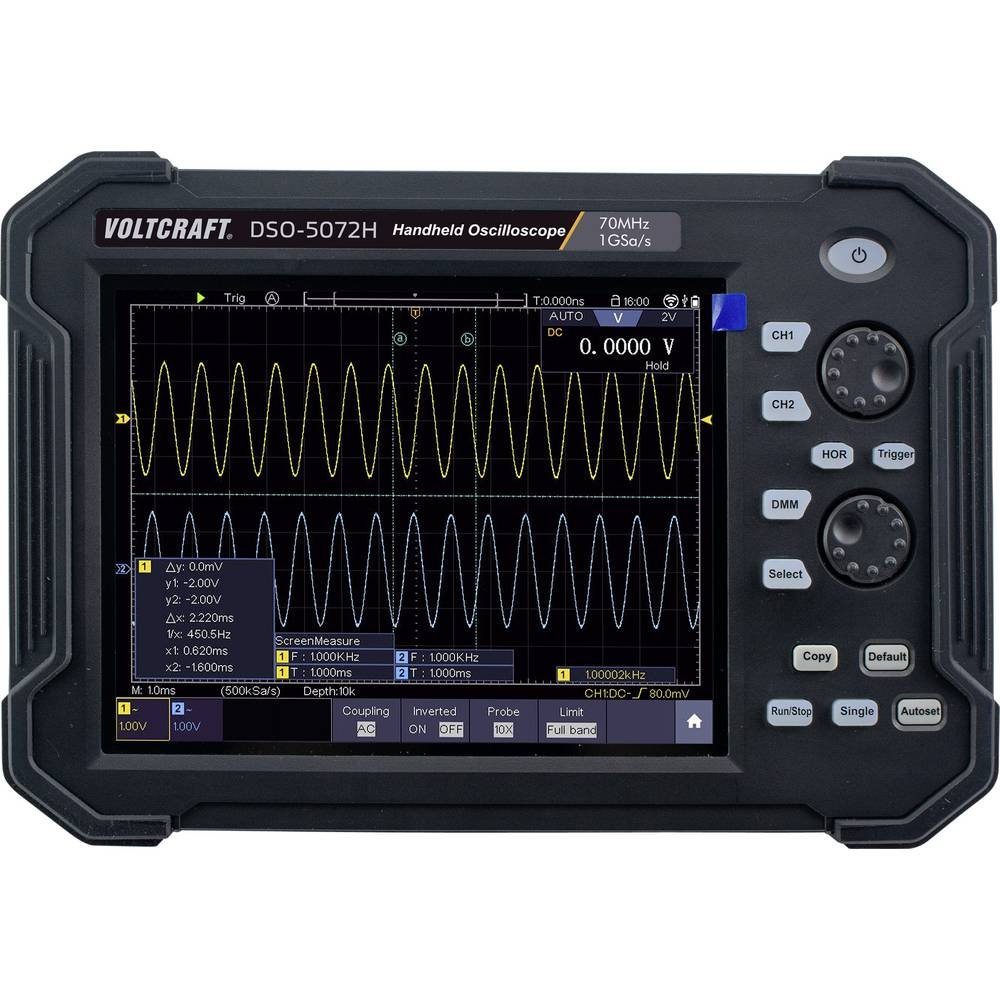 VOLTCRAFT Multimeter Digitales Hand-Oszilloskop, Digital-Speicher (DSO), Handgerät, Multimeter-Funktionen