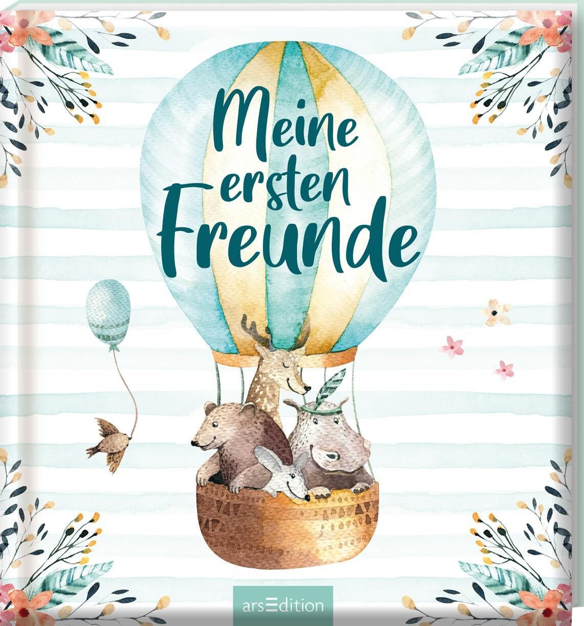 Poesiealbum Meine ersten Freunde (Aquarell-Optik)