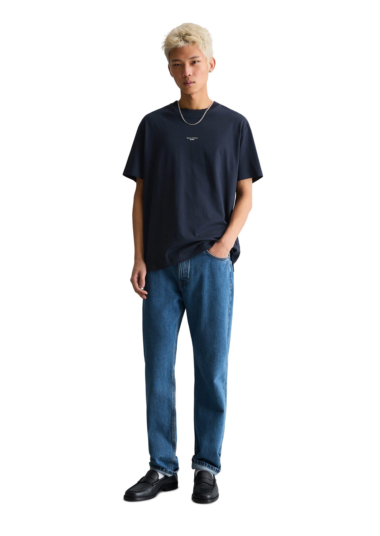 Marc O'Polo DENIM T-Shirt aus softer Bio-Baumwolle
