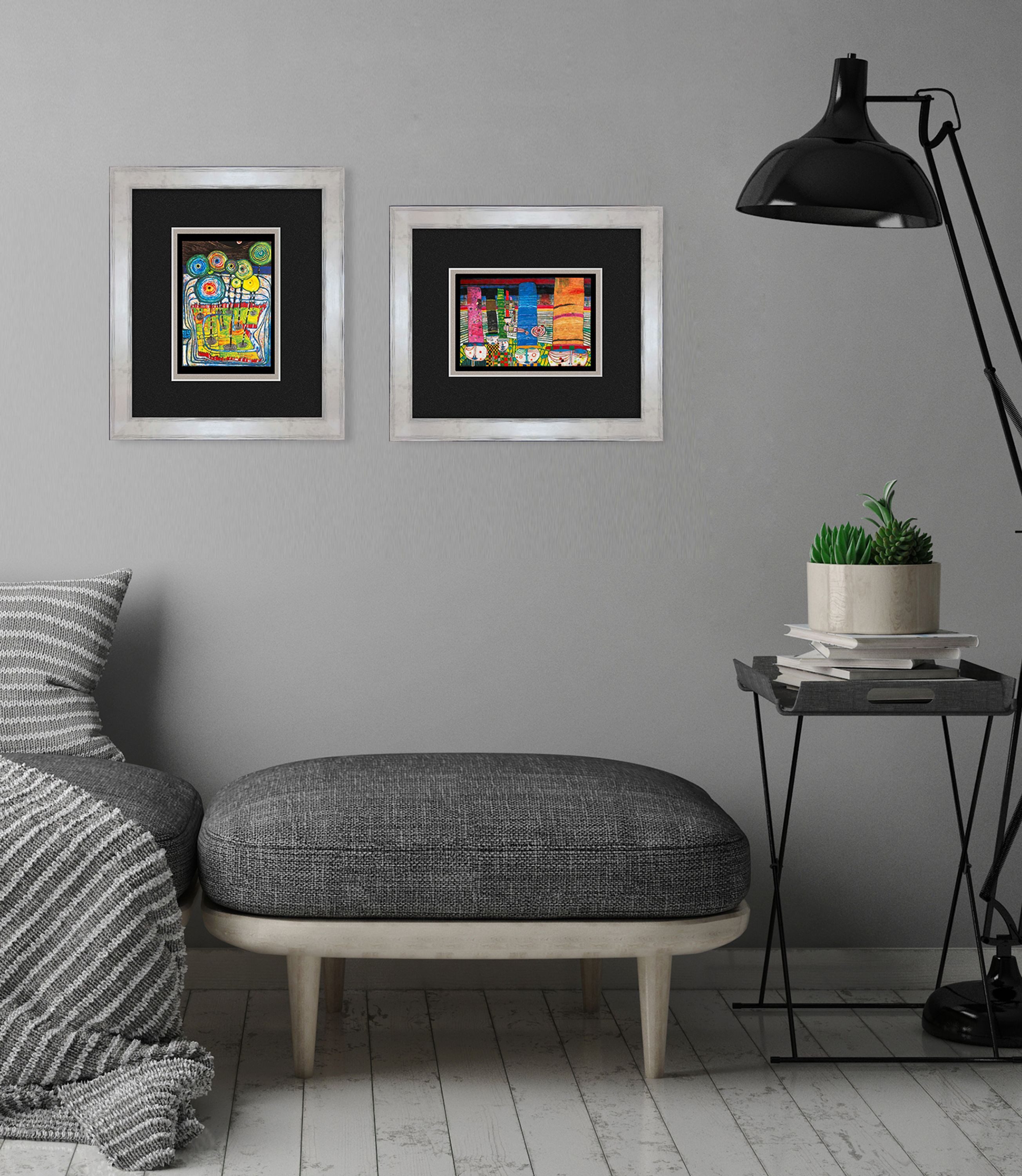 artissimo Bild mit Rahmen Hundertwasser / günstig online kaufen
