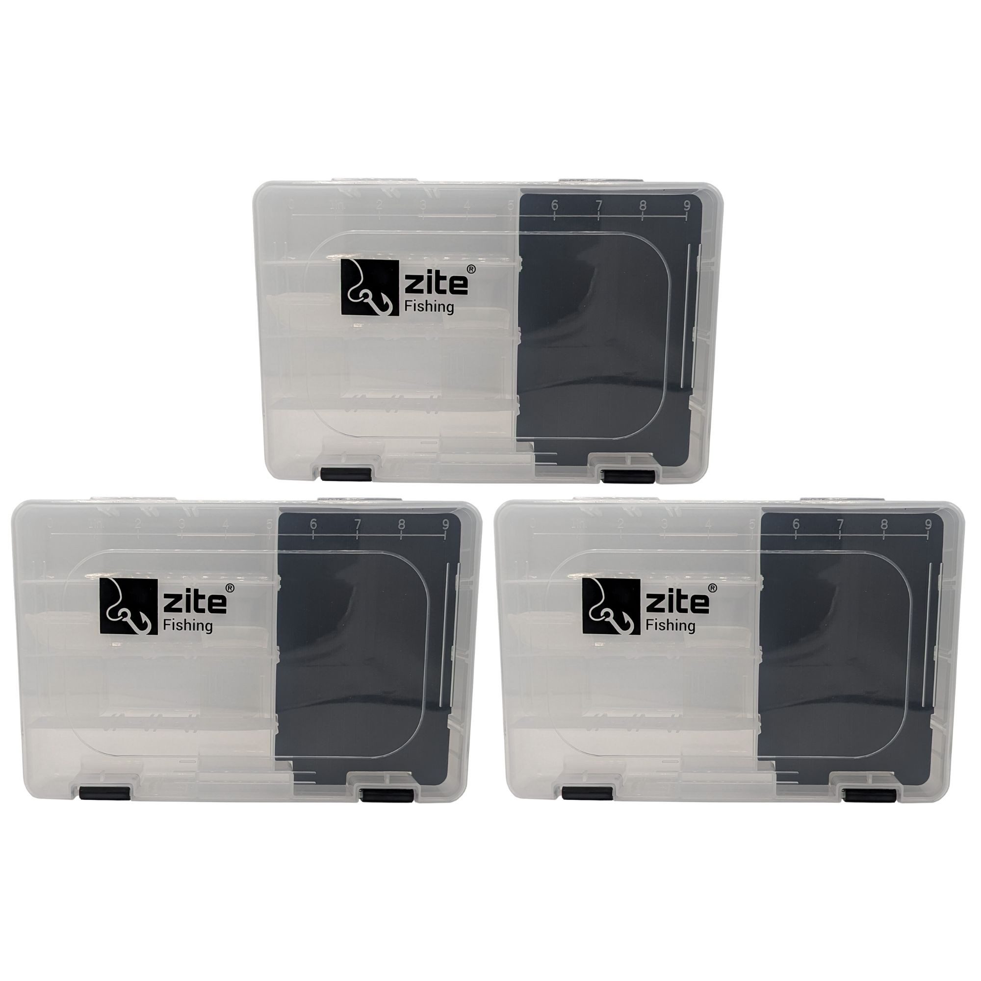 Angelkoffer EVA Tacklebox 3 STK im Set mit EVA-Schaum-Einlage im Hauptfach