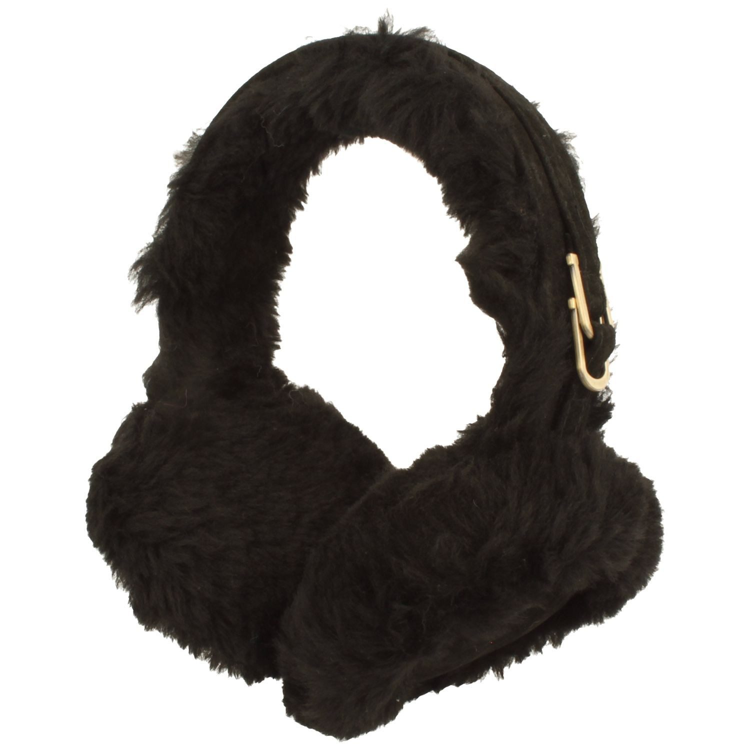 McBurn Ohrenwärmer Weicher Lammfell Earmuff mit Schnallen Detail