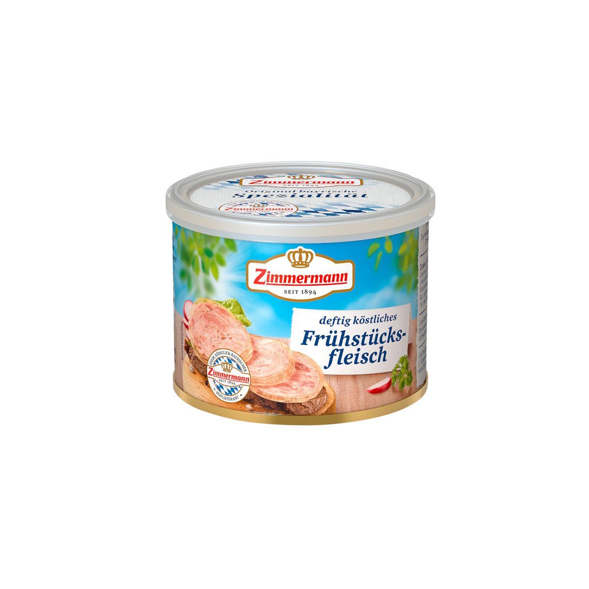 Zimmermann Wurstkonserve, Zimmermann Frühstücksfleisch herzhafte Fleischkomponente 200g