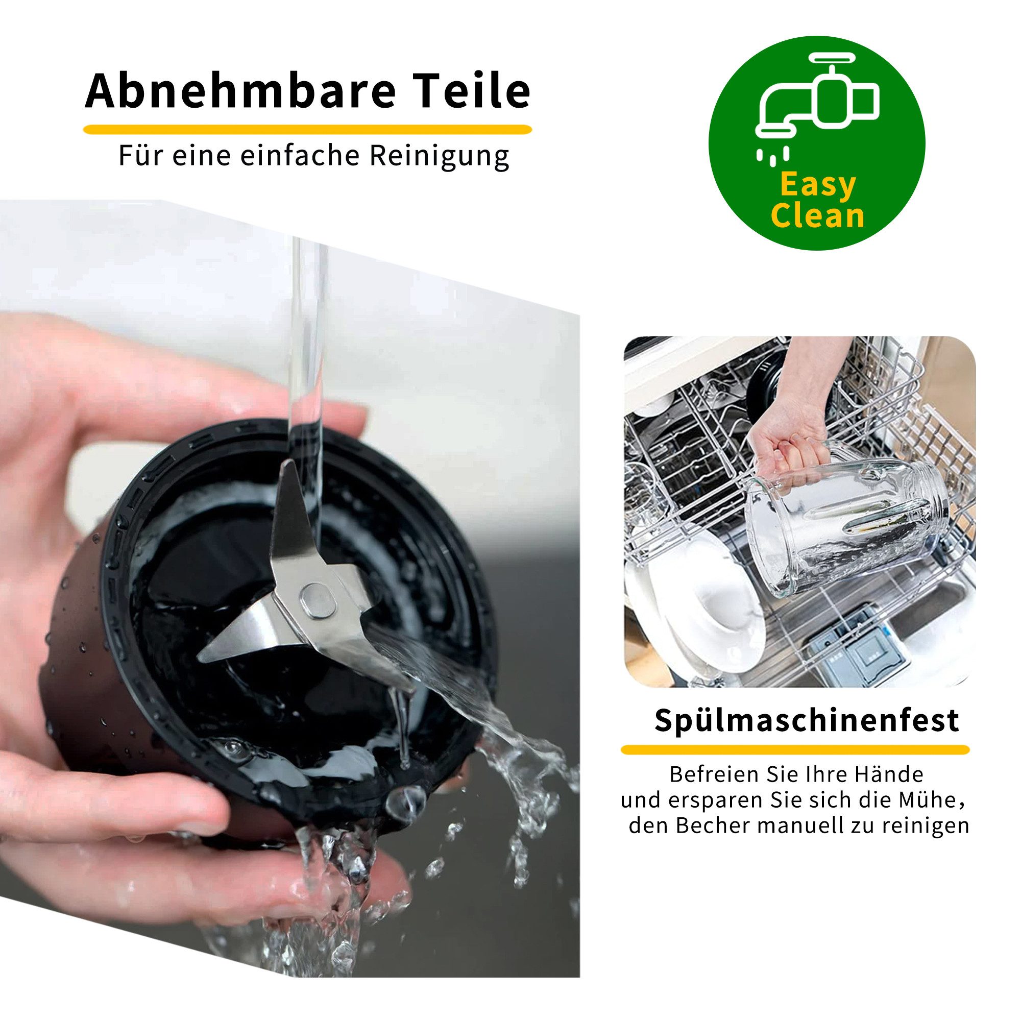 Forrlite Standmixer 2026 Neu Standmixer,Mixer VitaBoost,Edelstahl Silber Glas Smoothie, 2000 W, Maker,Milchshaker Blender 1,5 L,Eiscrusher,6-Klingen für Ice Pür – Bild 4 von 5