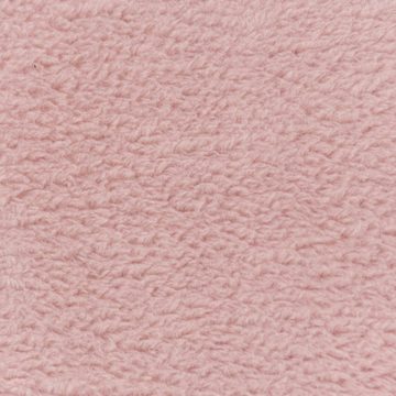 SCHÖNER LEBEN. Stoff Wellness Fleece Stoff Doubleface einfarbig blush rosa 1,45m Breite, pflegeleicht