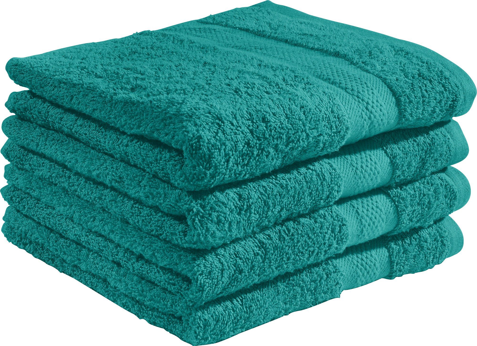 REDBEST Duschtuch Duschtuch "Chicago" 4er-Pack, Frottier, Walk-Frottier Uni