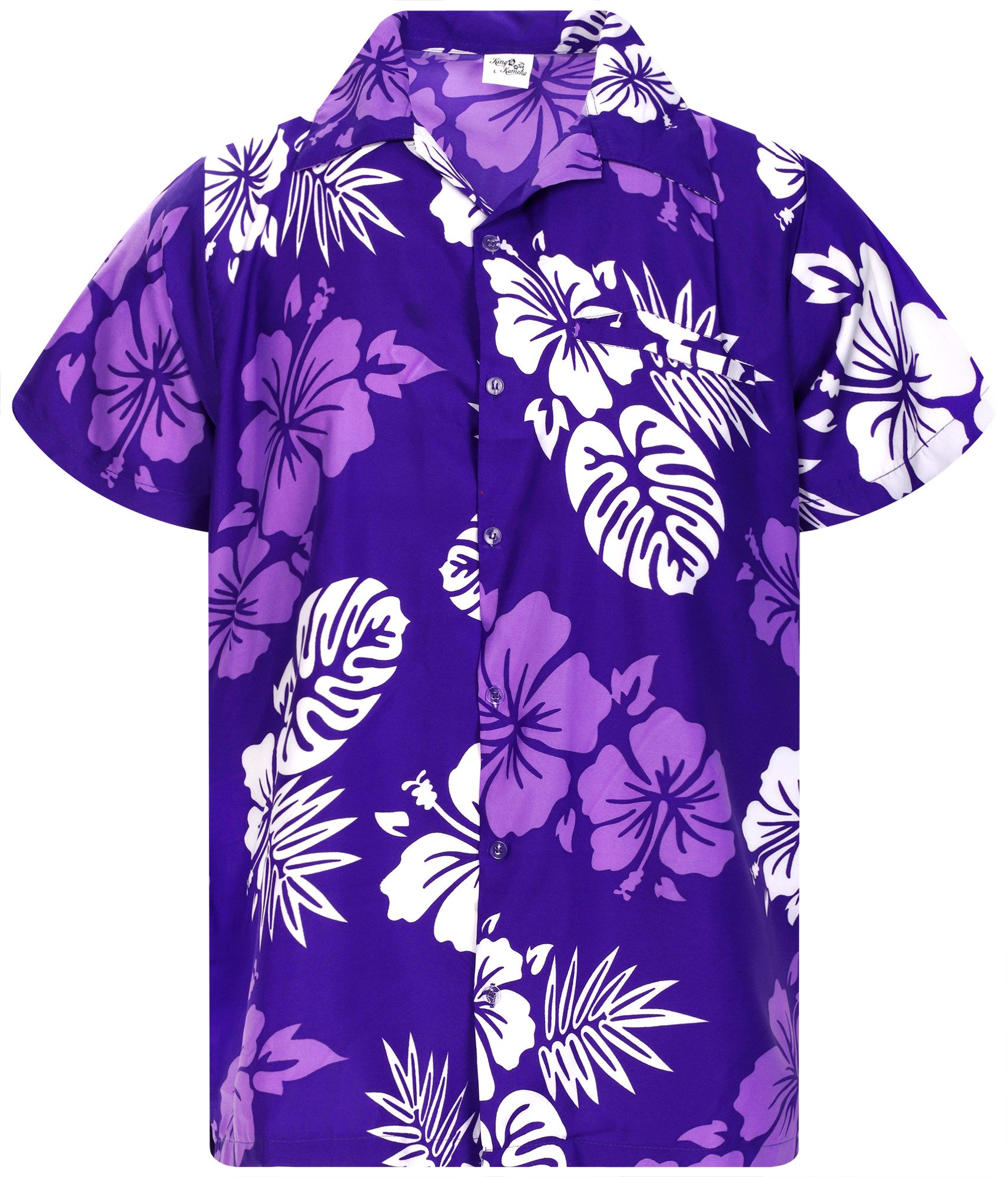 King Kameha Hawaiihemd Mono Hibiscus Funky günstig online kaufen