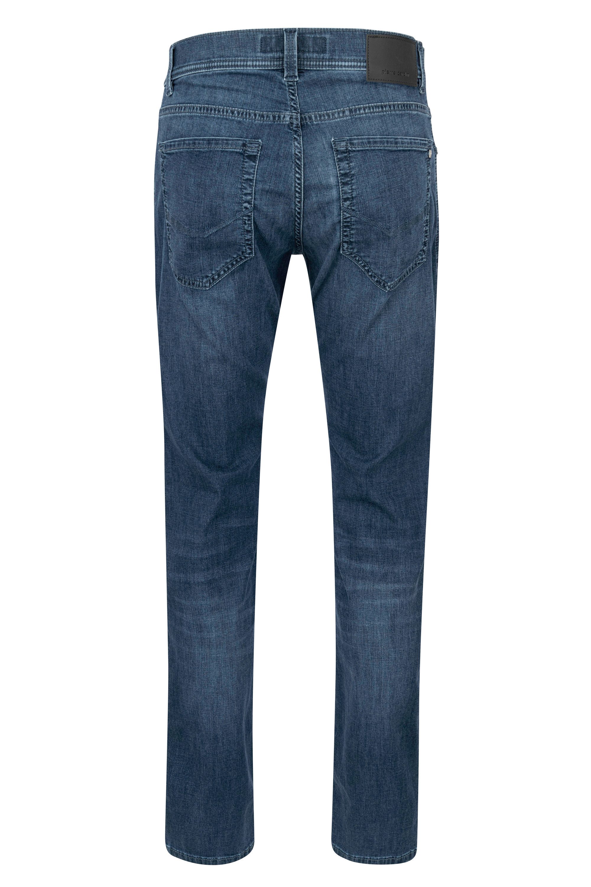 Pierre Cardin 5-Pocket-Jeans PIERRE CARDIN LYON TAPERED dark blue used buff günstig online kaufen