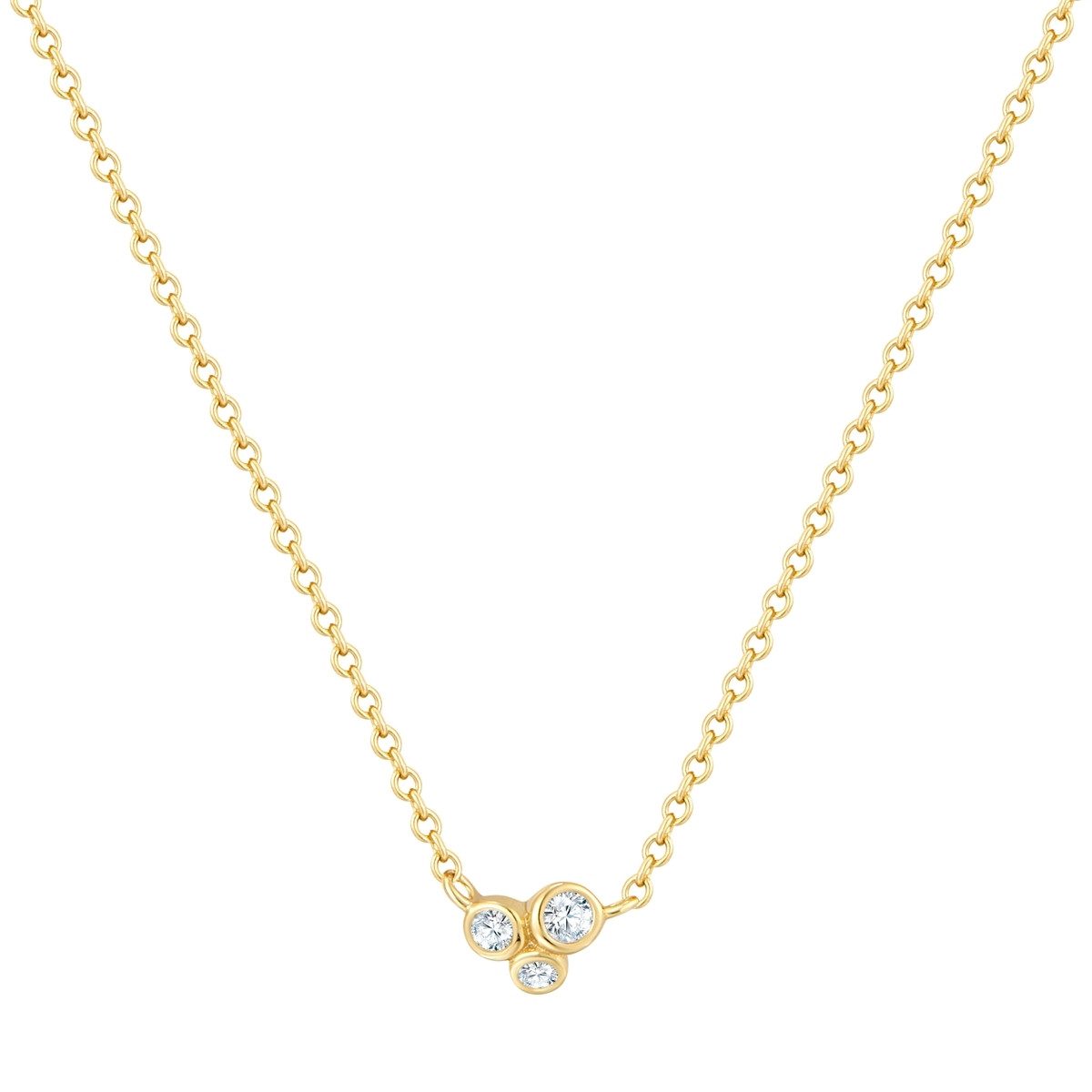 Glanzstücke München Silberkette gelbgold, mit Zirkonia günstig online kaufen