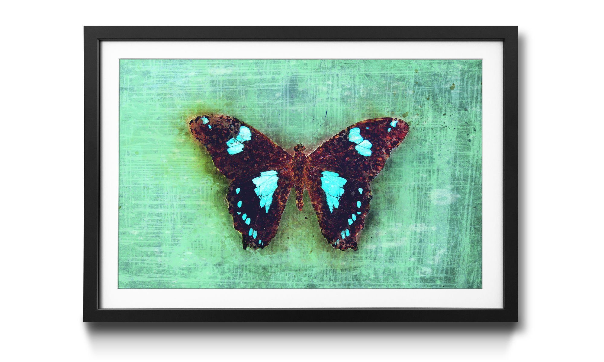 Bild 4 Rahmen Wandbild, Gloomy erhältlich Schmetterling, WandbilderXXL Butterfly, mit Größen in