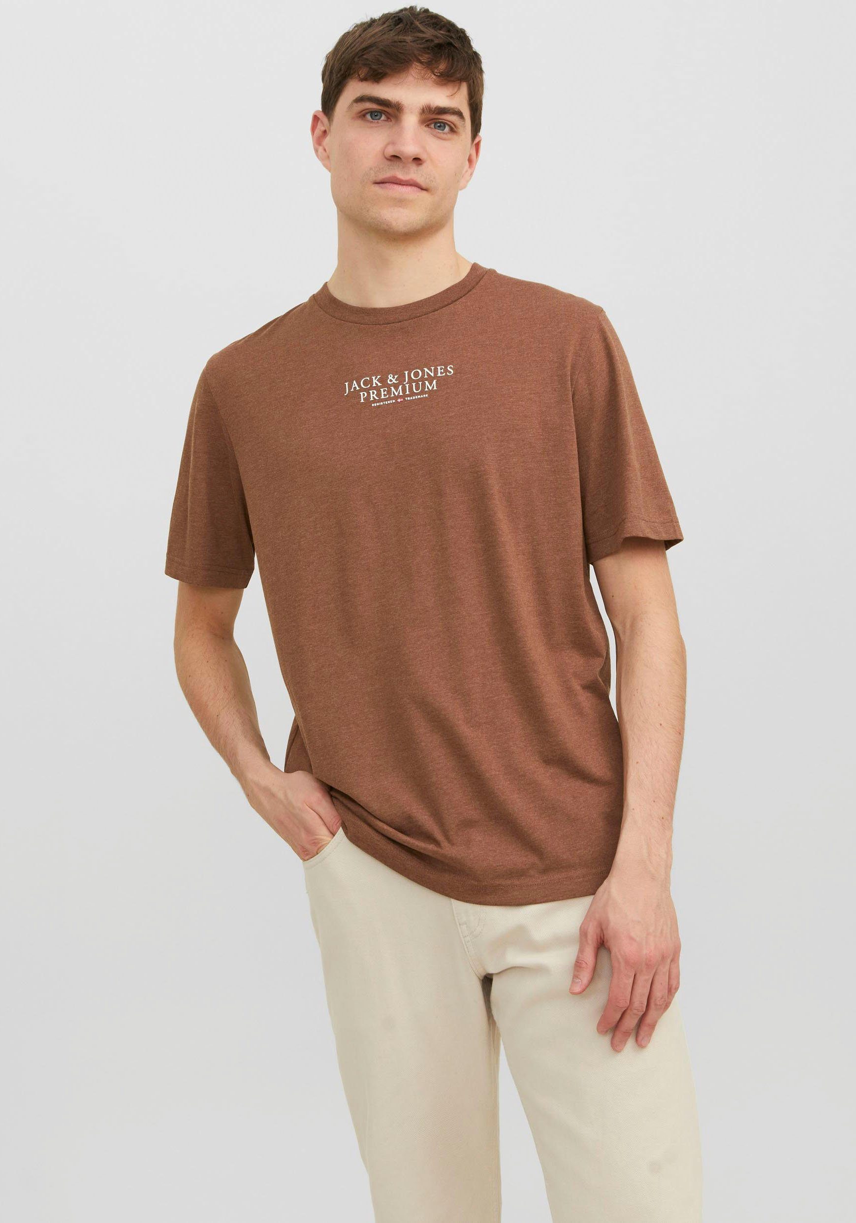 Jones & bison JPRBLUARCHIE NECK CREW Rundhalsshirt Jack TEE