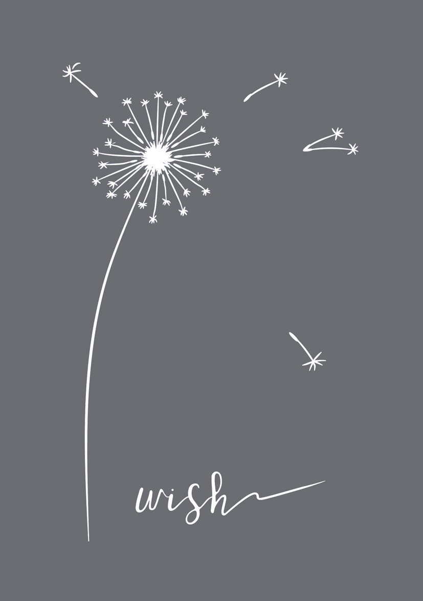 Rayher Malschablone Siebdruck-Schablone Wish, mit Rakel DIN A5