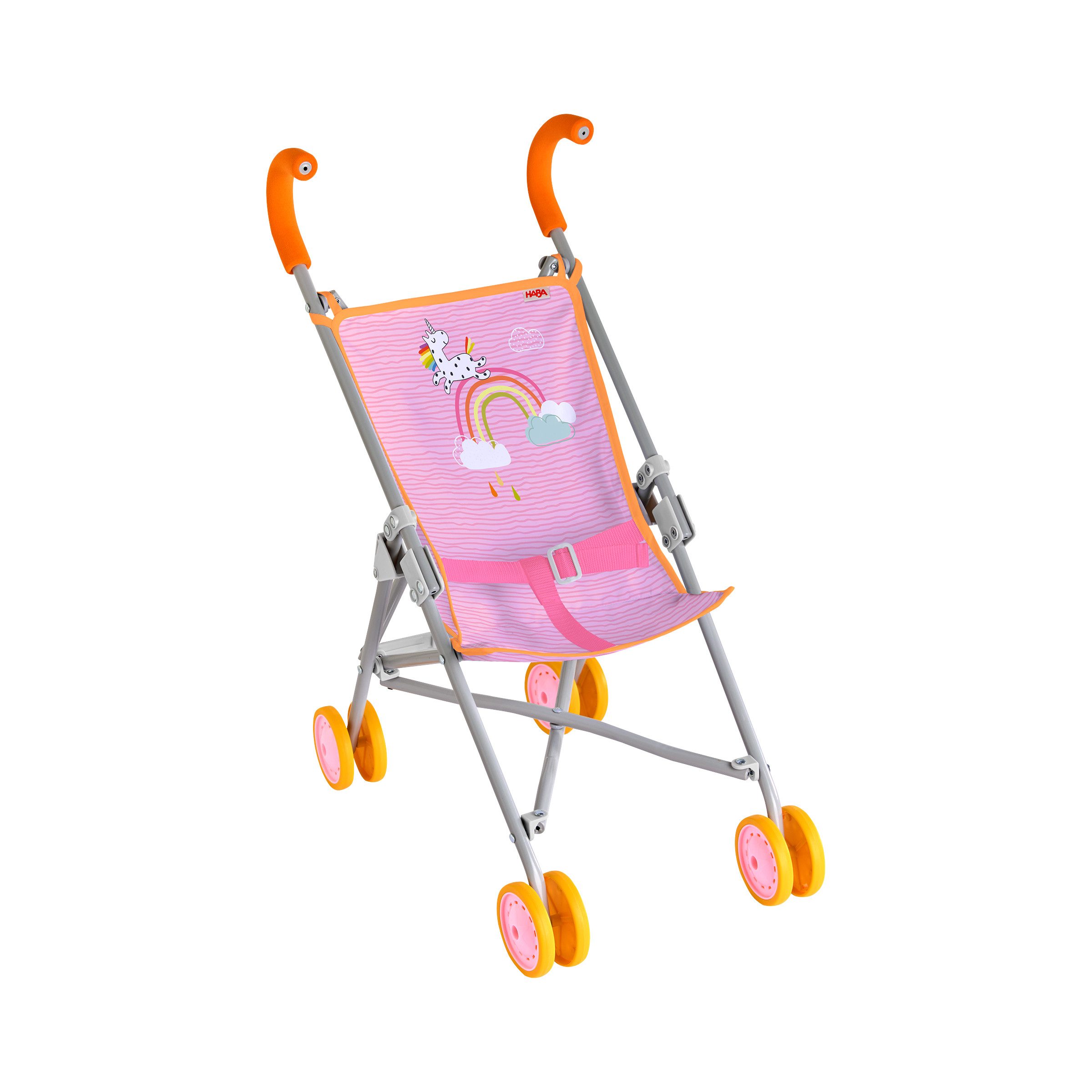 Haba Puppenbuggy Regenbogen, rosa