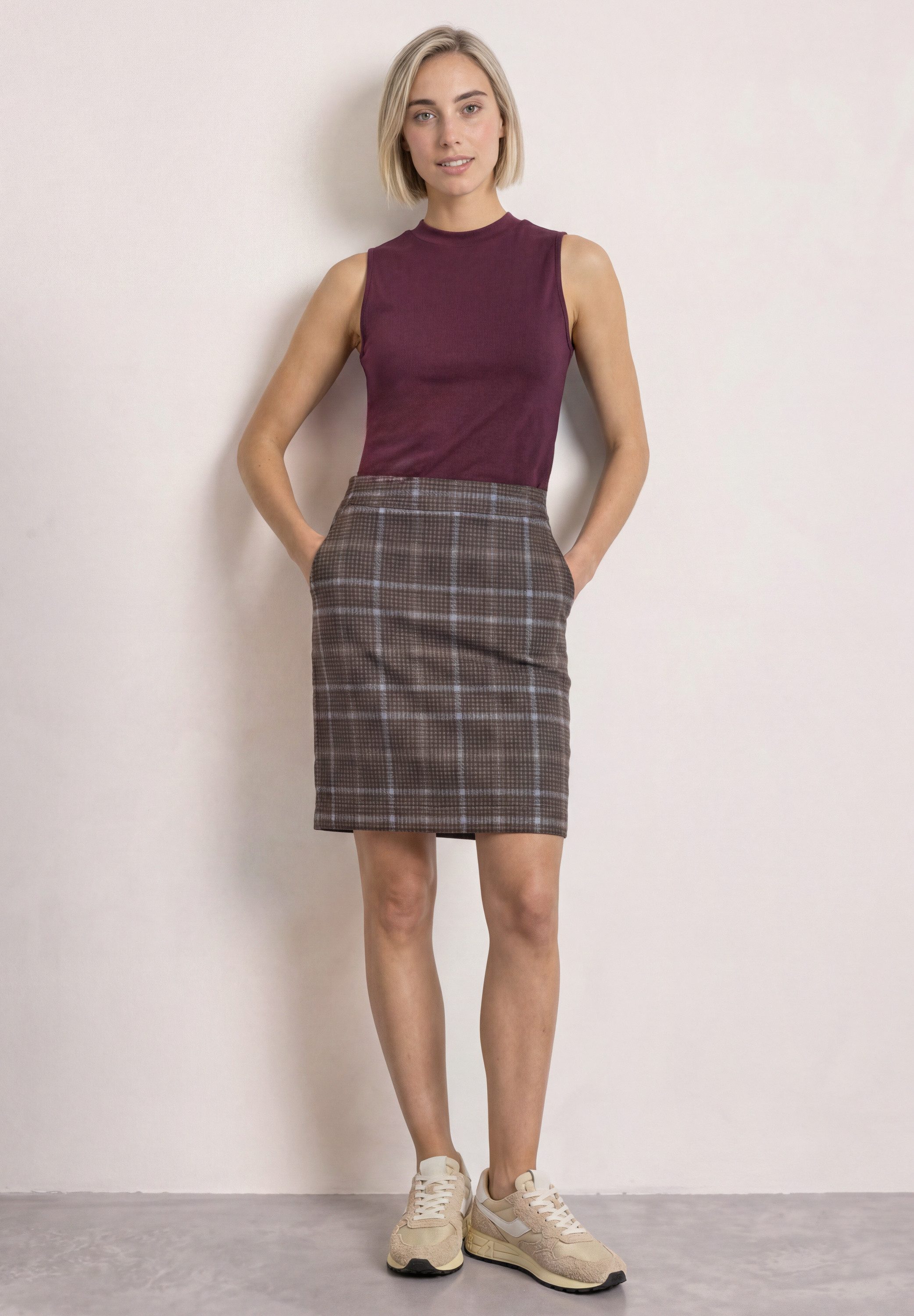 STREET ONE Minirock aus Velour