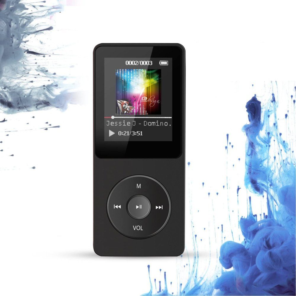 MP3-Player GelldG Zoll (Bluetooth) Farbbildschirm 1,8 mit MP3-Player