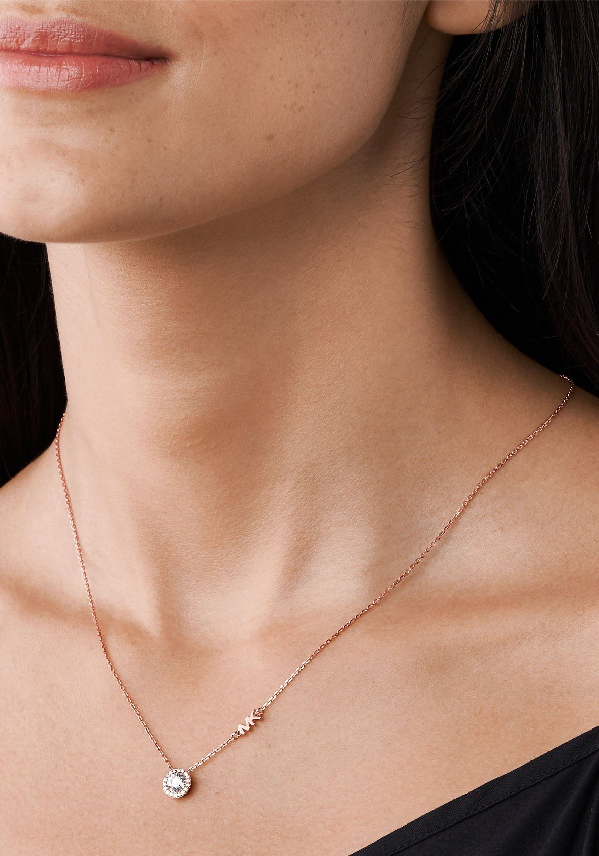 MICHAEL KORS Kette mit Anhänger Schmuck Geschenk Silber 925 Halsschmuck PREMIUM, mit Zirkonia (synth)