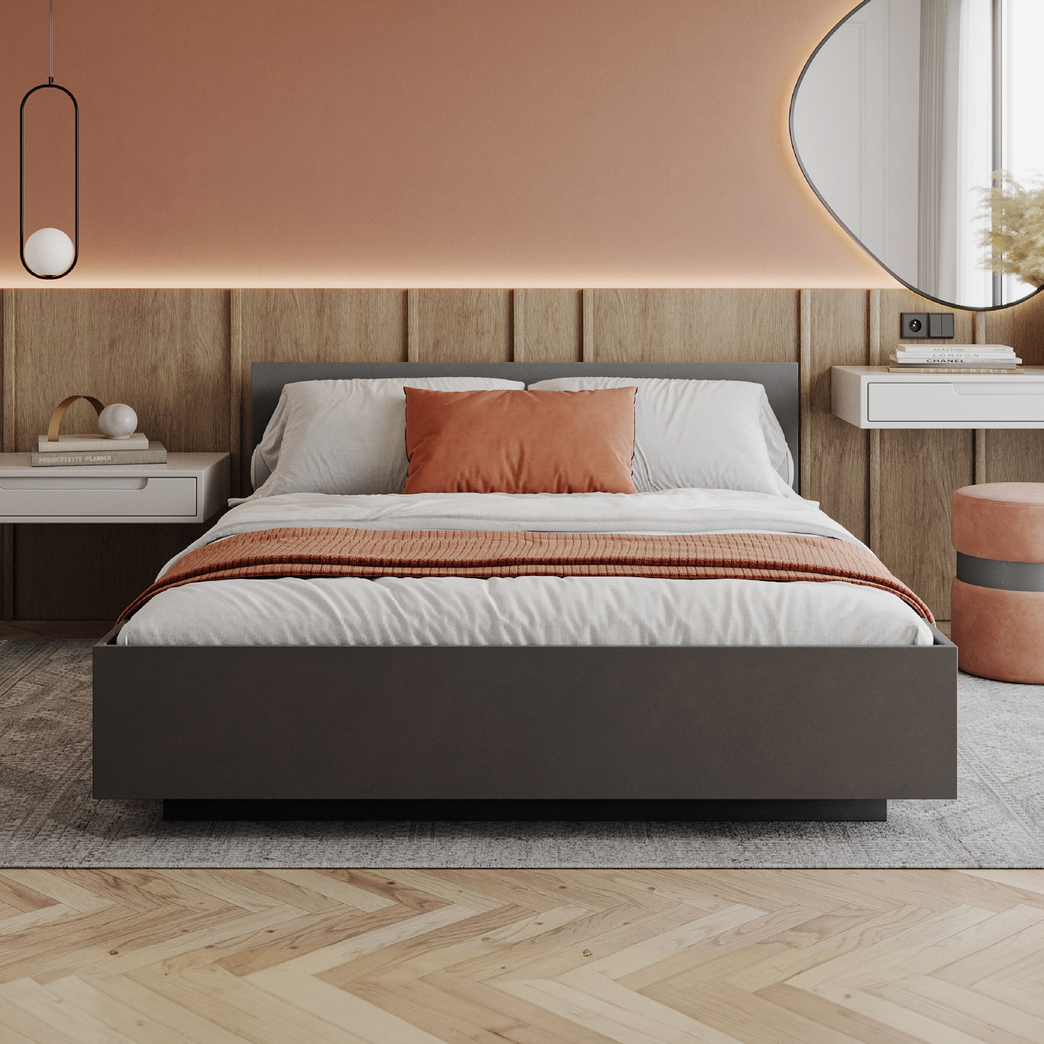 FDM Stauraumbett Bett Stauraumbett PERU Bettgestell 90x200, 140x200 & weite günstig online kaufen