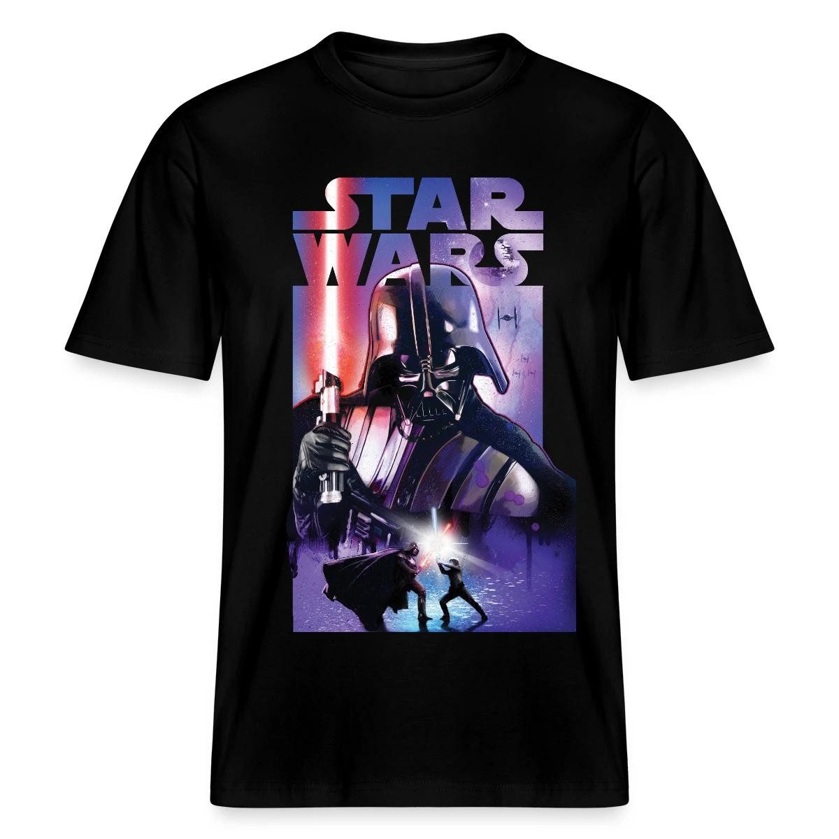 Spreadshirt T-Shirt Star Wars Darth Vader Mit Rotem Lichtschwert Relaxed Fit Unisex T-Shir (1-tlg)