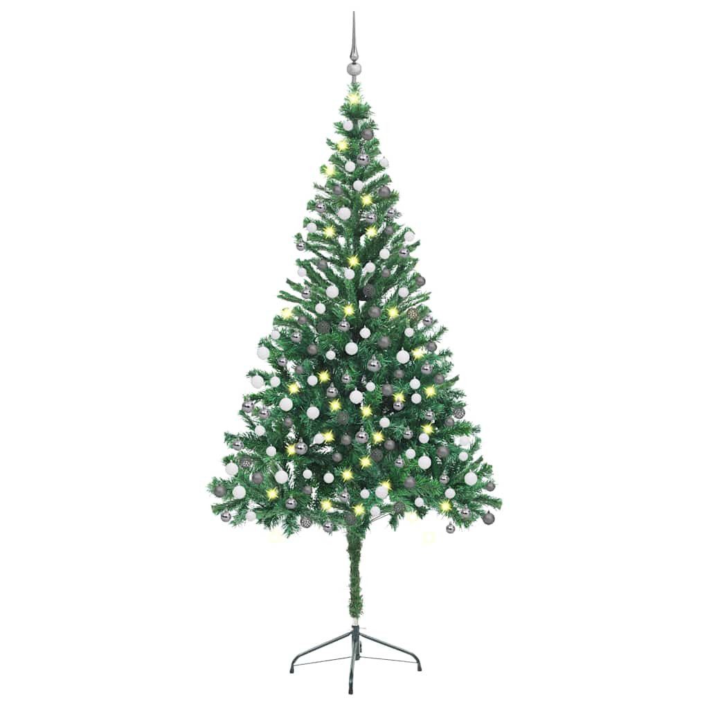 vidaXL Weihnachtsfigur Künstlicher Weihnachtsbaum Beleuchtung Kugeln 210cm 910 Zweige (1 St)
