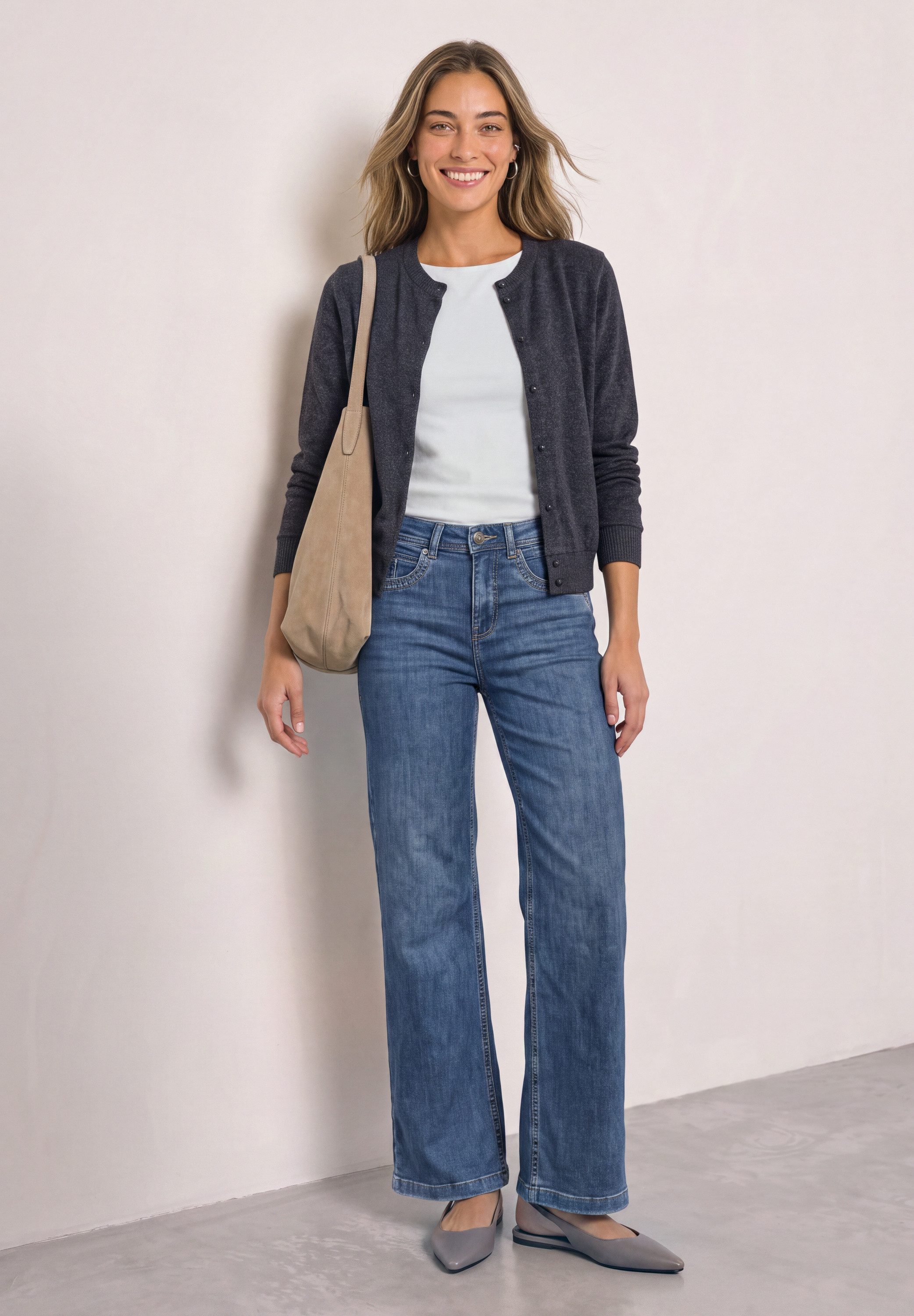 STREET ONE Cardigan aus softem Materialmix – Bild 3 von 5
