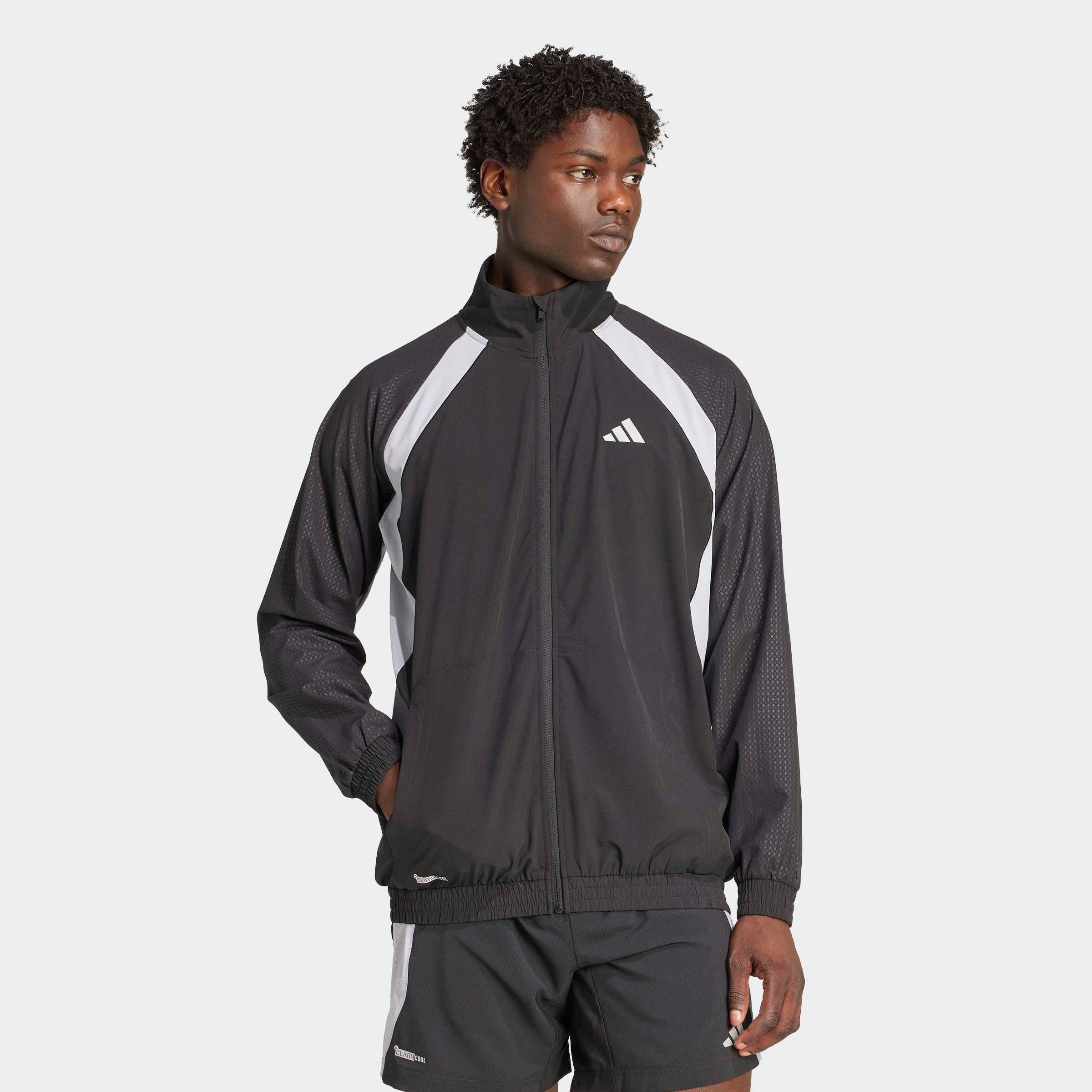 adidas Performance Trainingsjacke TECH APP für Fitnessstudio und Alltag, schnell trocknende Fasern. Reduzierter Preis € 49,99. Unverbindliche Preisempfehlung € 75,00