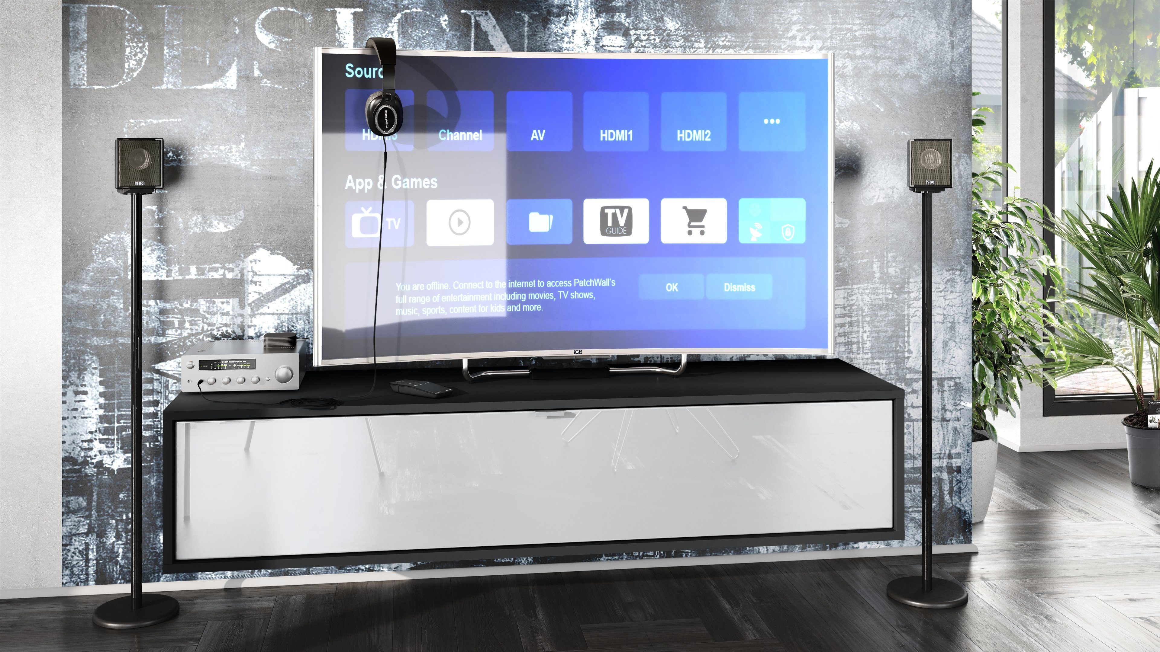 Vladon Lowboard Lana 1400 (TV-Kommode, mit günstig online kaufen