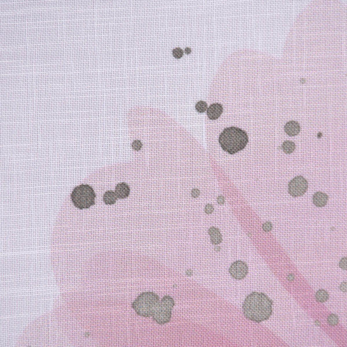SCHÖNER LEBEN. Meterware Gardinenstoff Gardinenstores Voile Struktur Blumen raumhoch weiß mauve, leicht perforiert, Voile, mit Bleiband, pflegeleicht