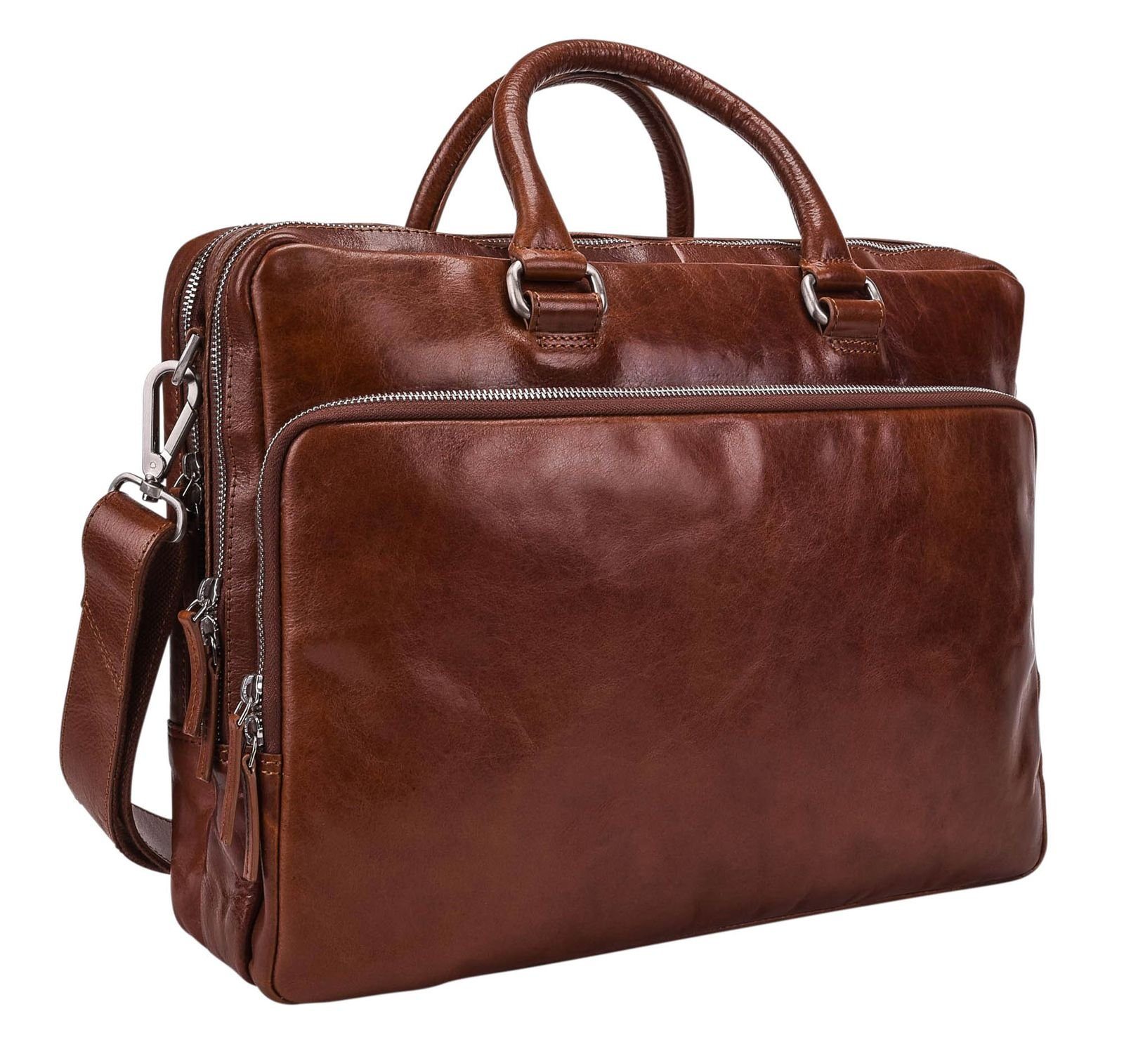 Businesstasche Zipped Briefcase 2 Compartments