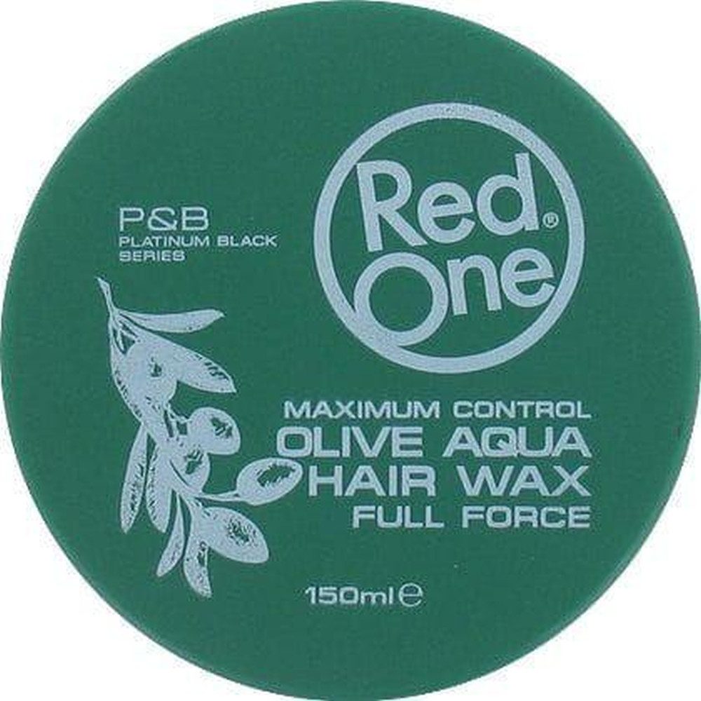 Red Haarwachs RED ONE Aqua Hair Gel Wax Dark Green 150ml