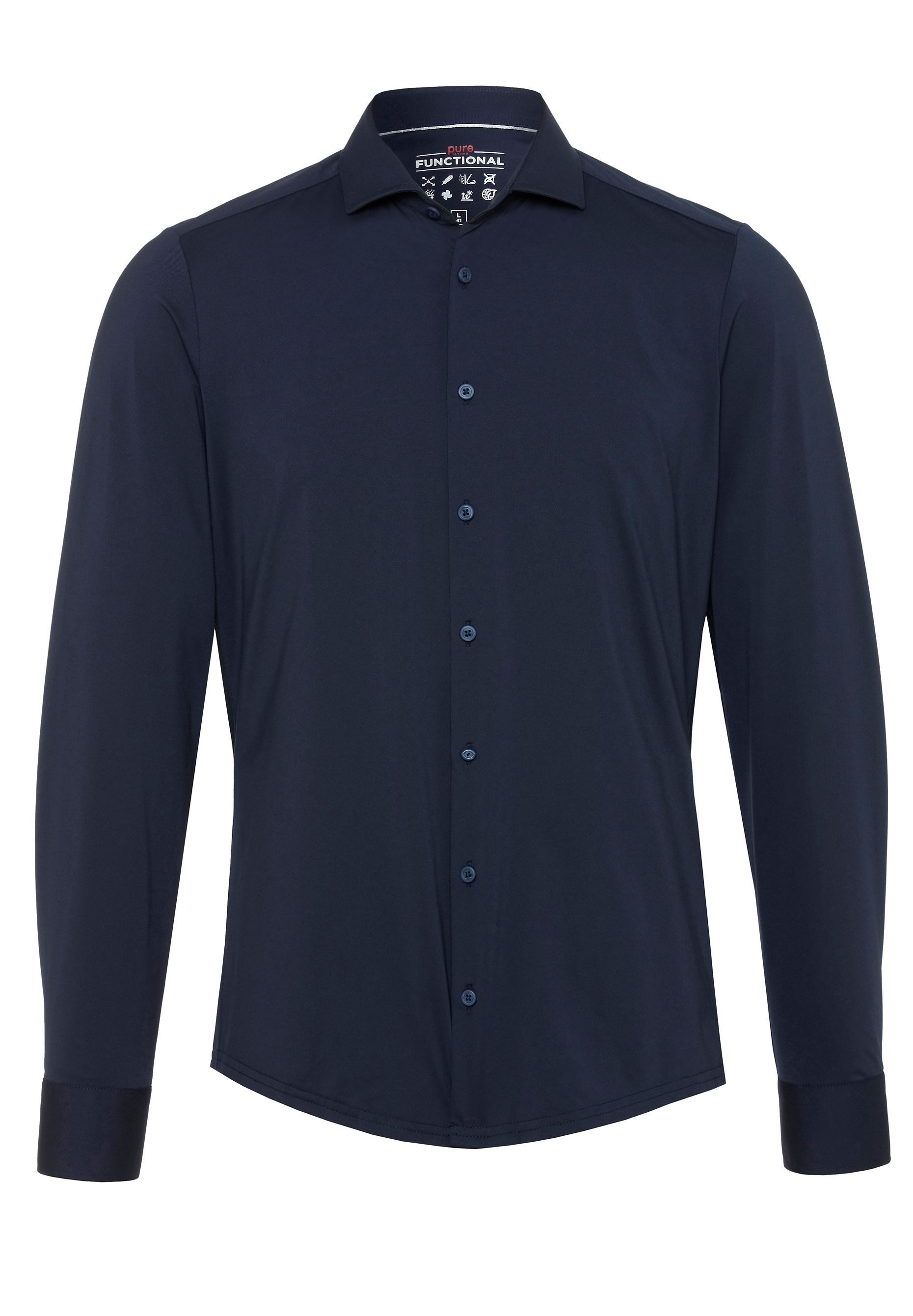 Pure Businesshemd PURE- Functional Hemd Langarm