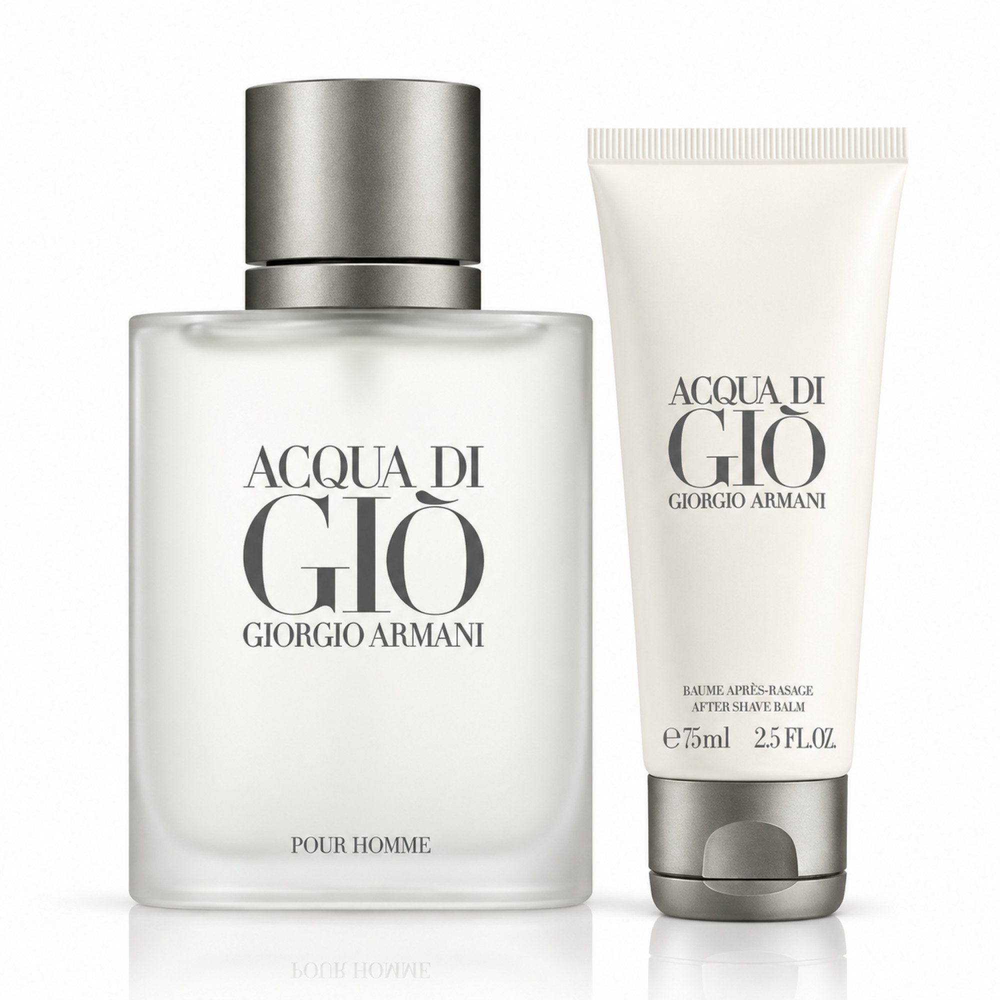 Giorgio Armani Duft-Set Acqua di Giò EdT 100 ml inkl. After Shave Balm 75 ml, 2-tlg., Duft & After Shave im abgestimmten Pflege-Duo