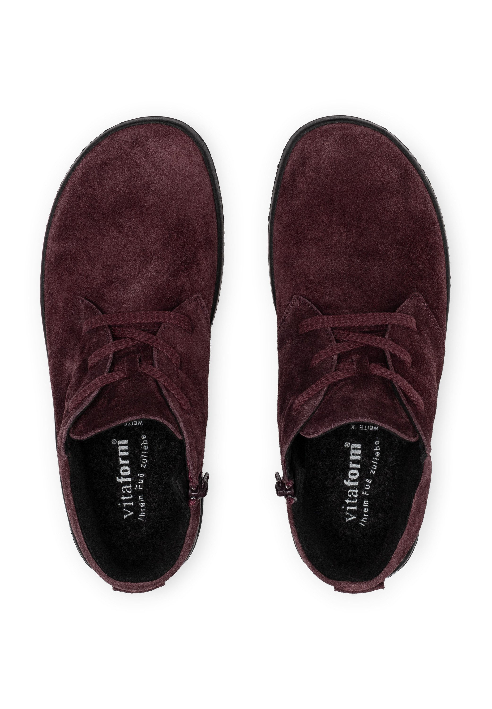 vitaform Damen Stiefeletten Veloursleder Stiefelette
