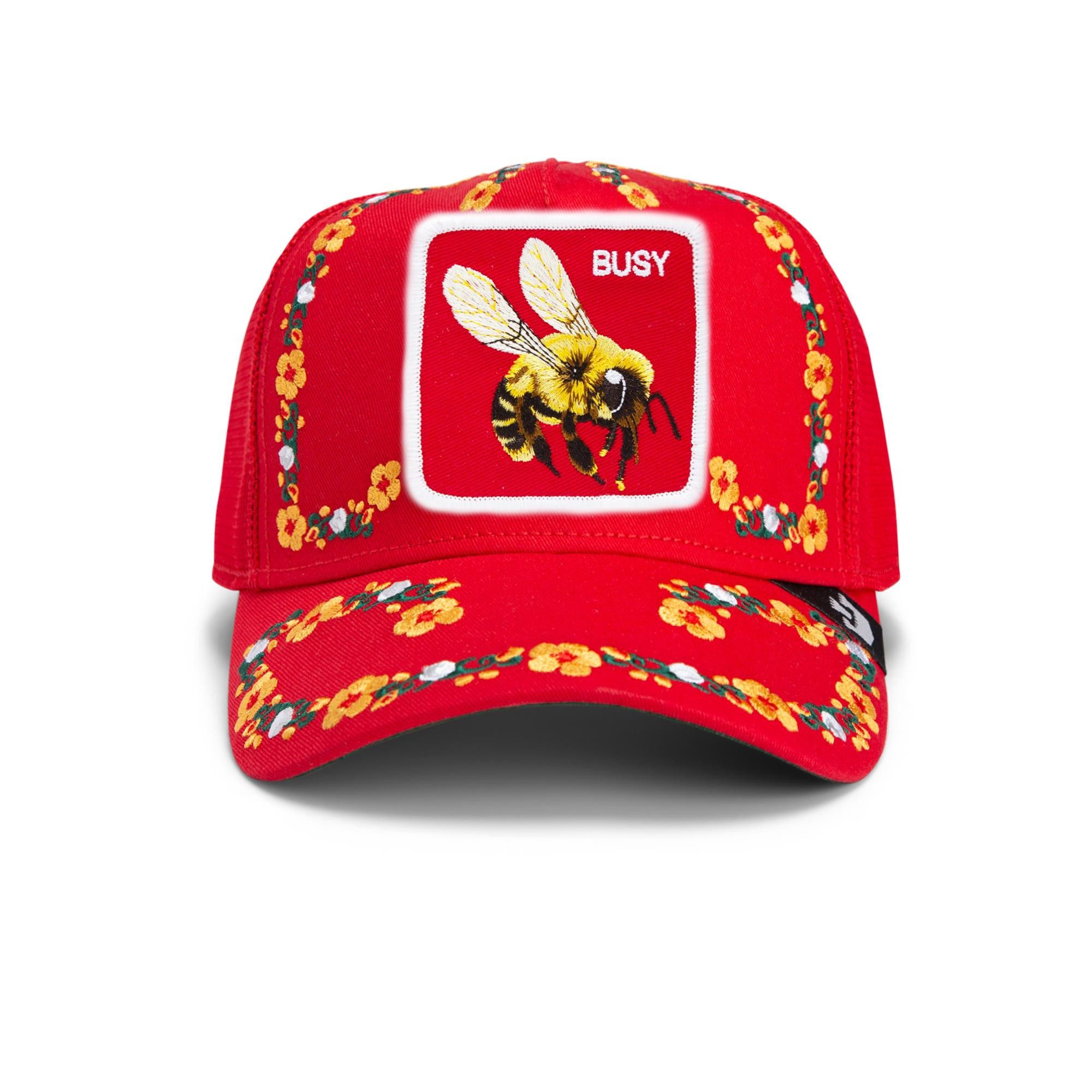 Trucker Cap Goorin Bros. Trucker Cap - Smell the Flowers - Flora Fauna Red