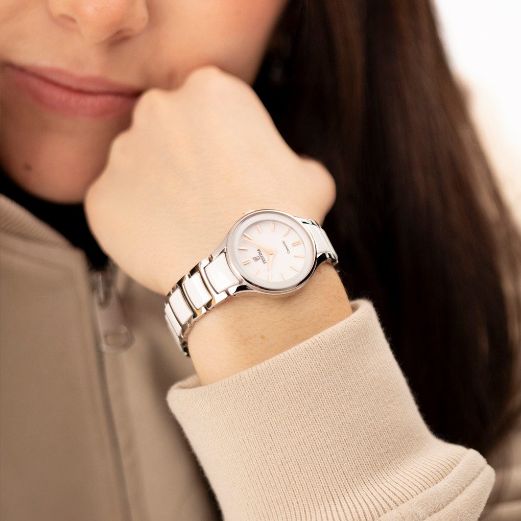 Festina Keramikuhr Ceramic F20752_1, Quarzuhr, Armbanduhr, Damenuhr, analog