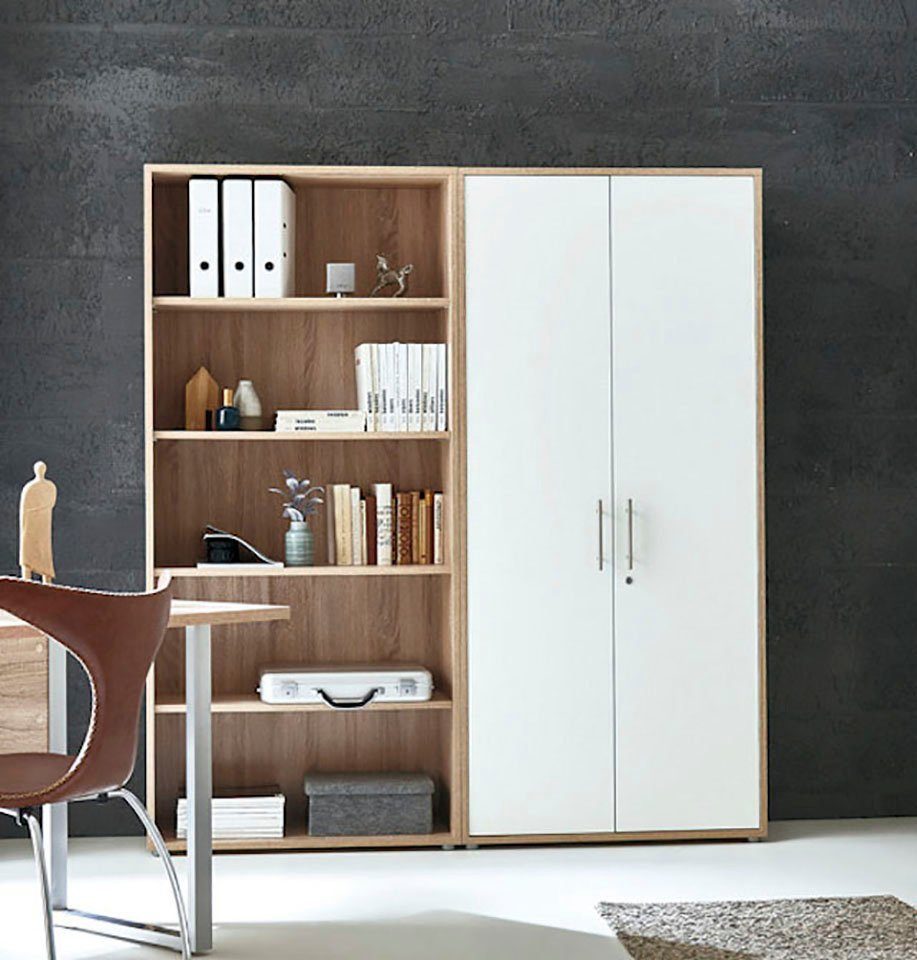 BMG Möbel Aktenschrank Office Edition Schrankwand 1 hoch abschließbar, in v günstig online kaufen