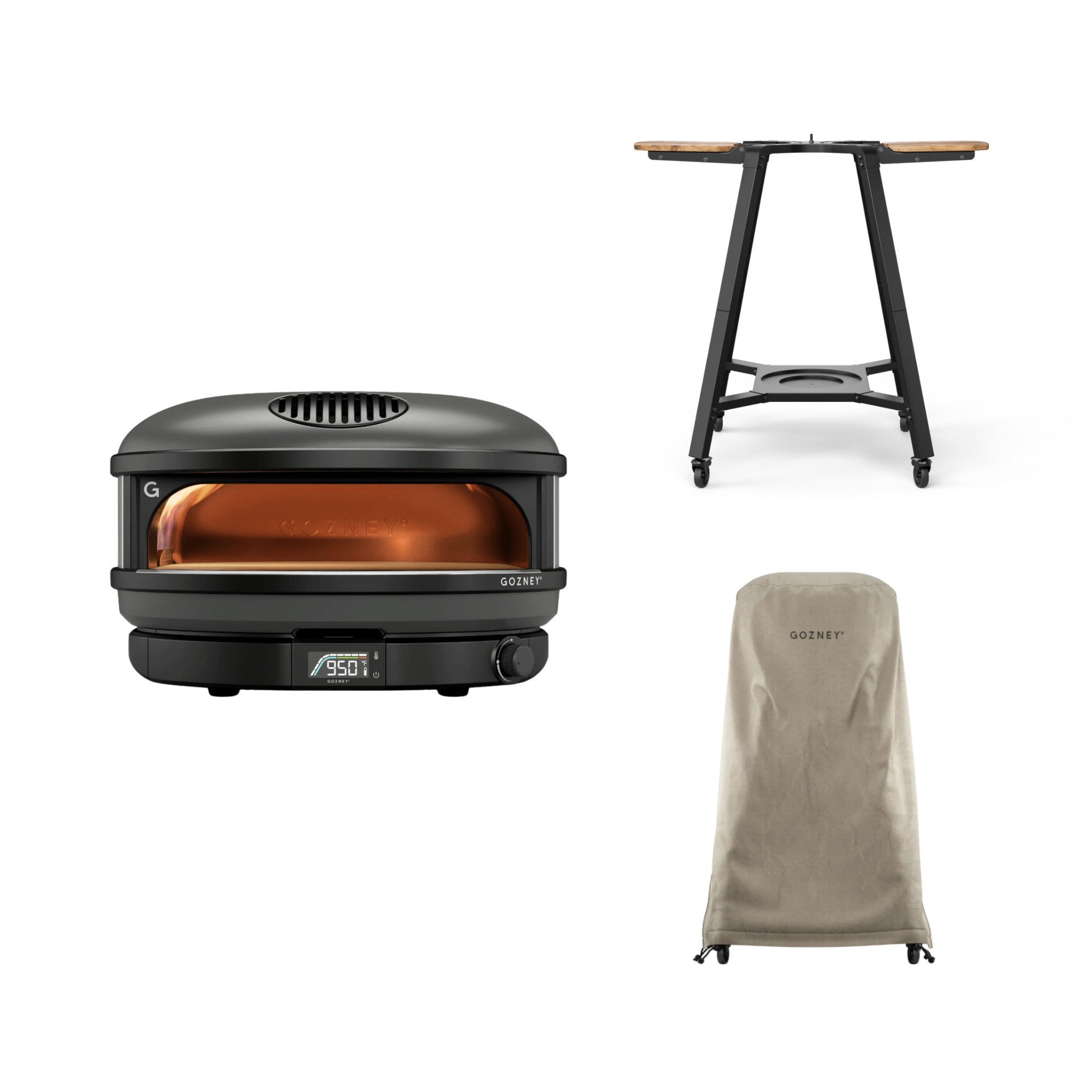 GOZNEY° Pizzaofen Gozney Arc Pizzaofen + Abdeckhaube lang + Standfuß