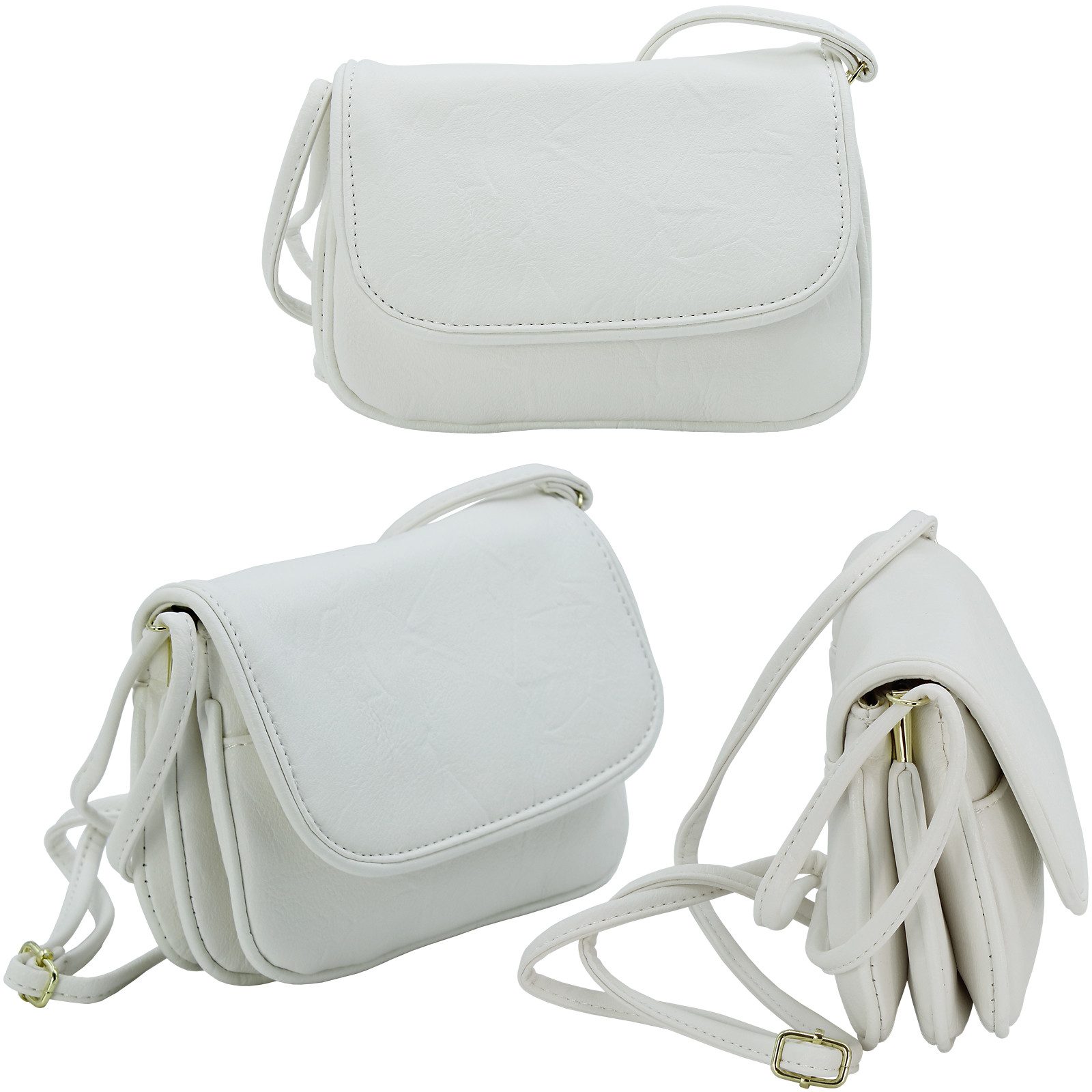 J JONES JENNIFER JONES Umhängetasche Kleine Damen Schultertasche Abendtasche zum Ausgehen, viele Fächer, Hauptfach mit Reißverschluss