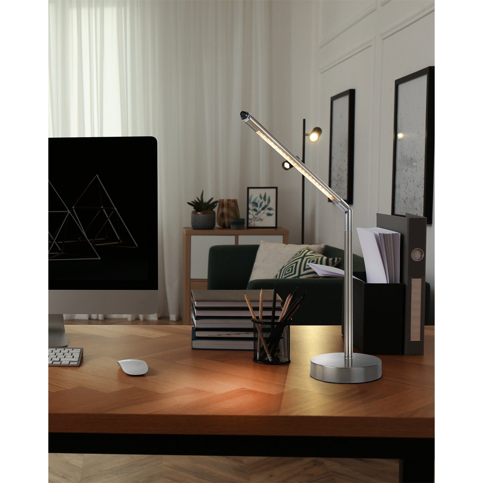 Nino Leuchten Tischleuchte LED Schreibtischlampe Stilo, fest integriert, Tischleuchte LED